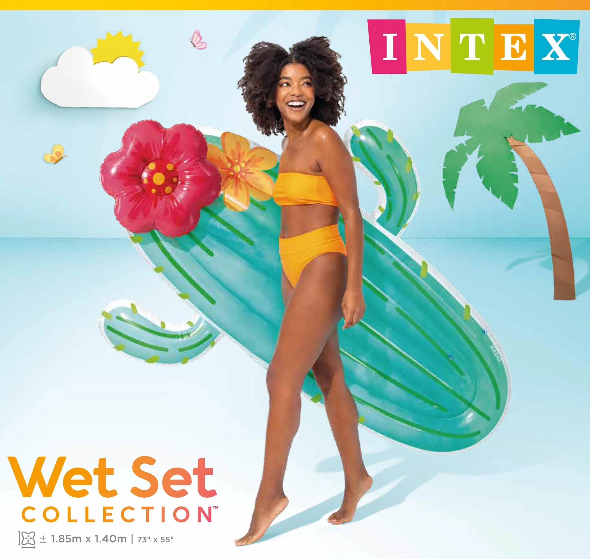 Intex Cactus Float, Inflated Size: 1.80m x 1.30m x 28cm (58793EU)