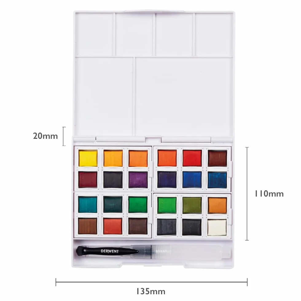 Derwent Watercolour Paint Pan 24Sets
