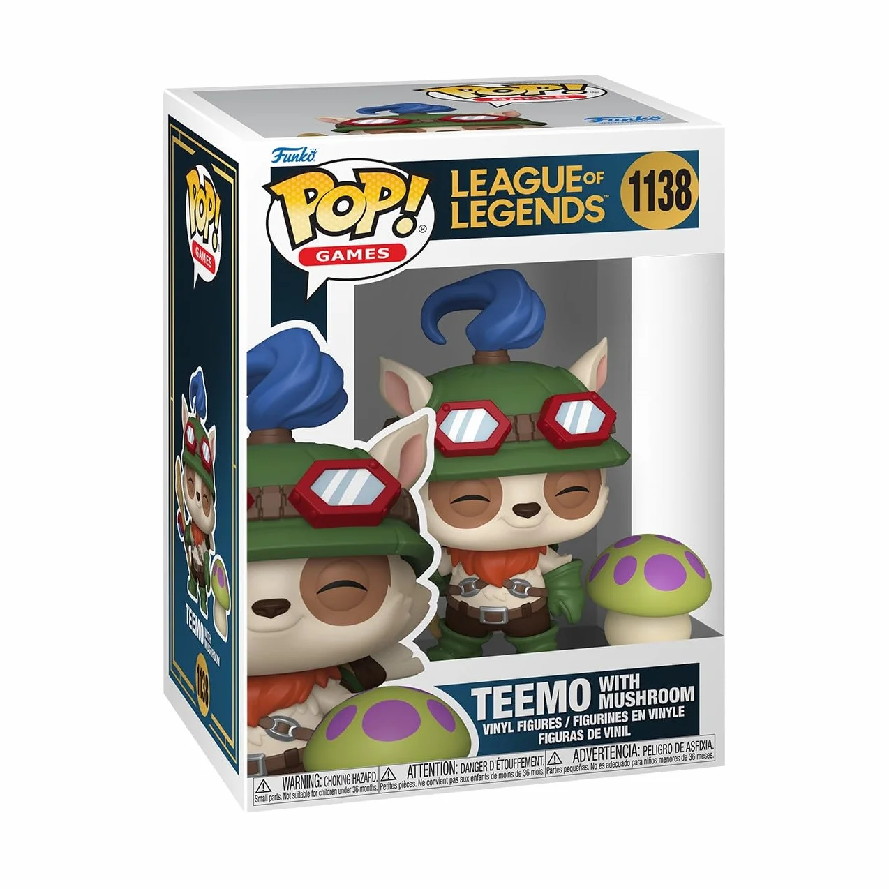 Funko Pop! & Buddy: LoL - Teemo With Shroom - League Of Legends - Figurka kolekcjonerska winylowa - pomysł na prezent, oficjalne gadżety, zabawki dla dzieci i dorosłych, fanów gier wideo
