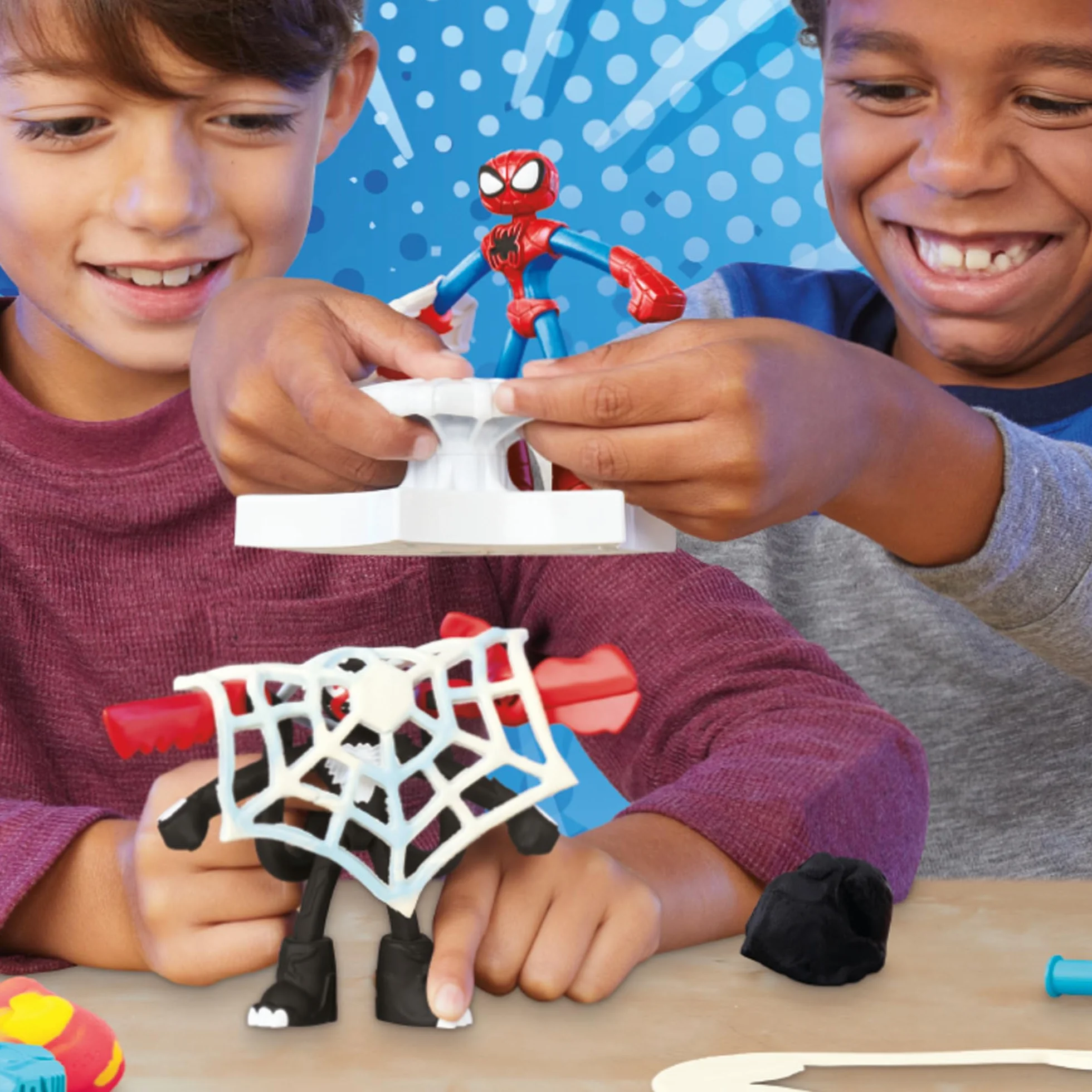 Zestaw do zabawy Play-Doh Marvel Spider-Man Walcz, strzelaj i przecinaj