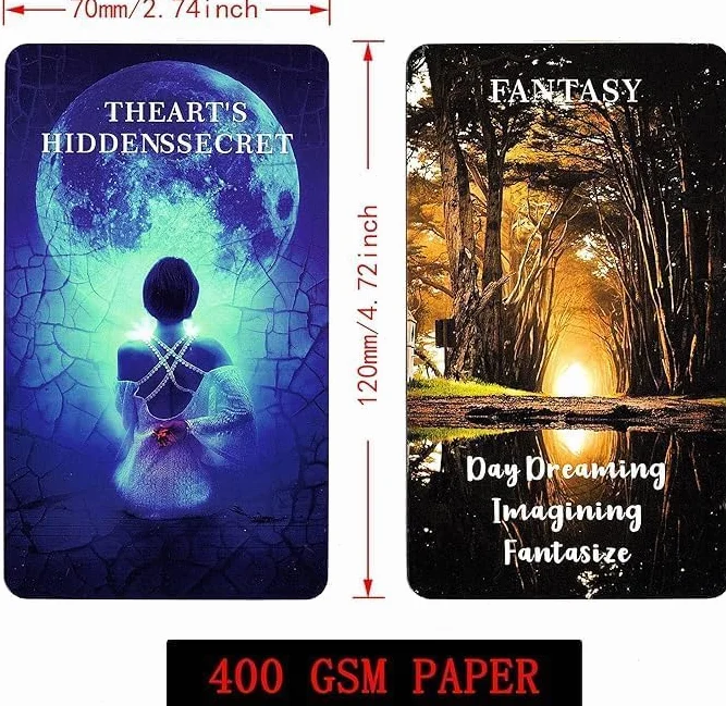 Twin Flame Love Oracle Cards, Hearts Hidden Secrets Oracle Deck, 78 kart tarota dla początkujących, pomaga odkryć, co naprawdę jest w ich przestrzeni serca