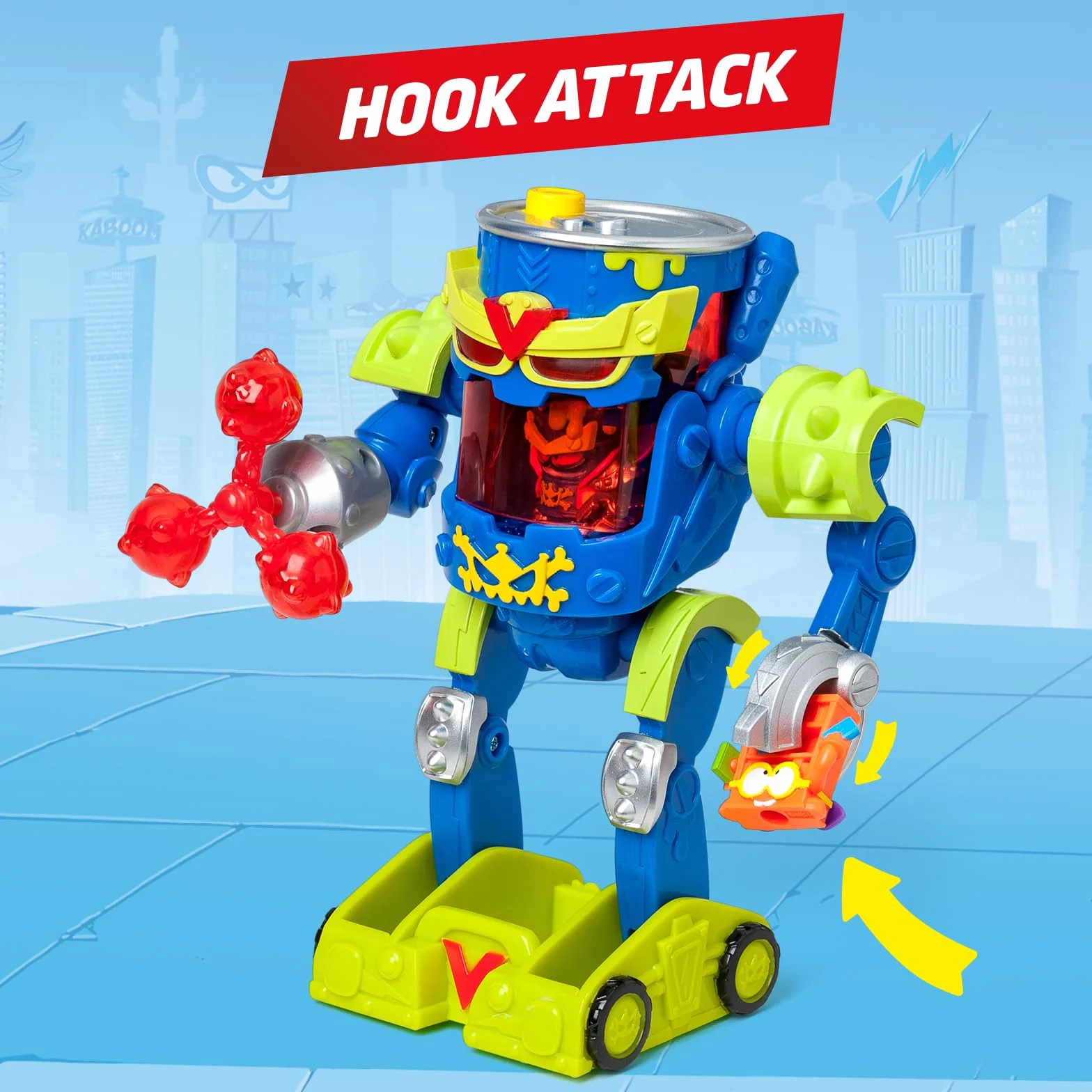 SUPERTHINGS - Ultra Striker Mr. King. Mr. King Ultra Striker Robot z serialu SuperThings Kazoom Power". Zawiera 1 Ultra Striker Robot, 1 Mr. King Exclusive