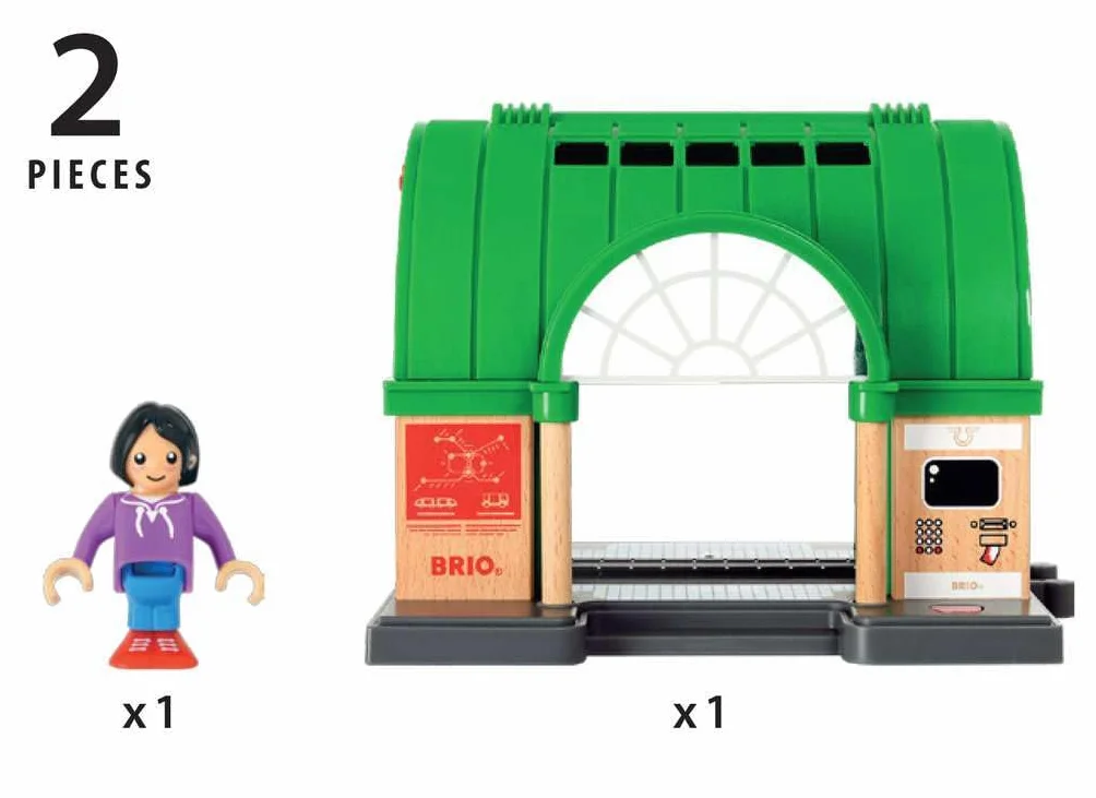 BRIO World - Großer Hauptbahnhof mit Ticketautomat