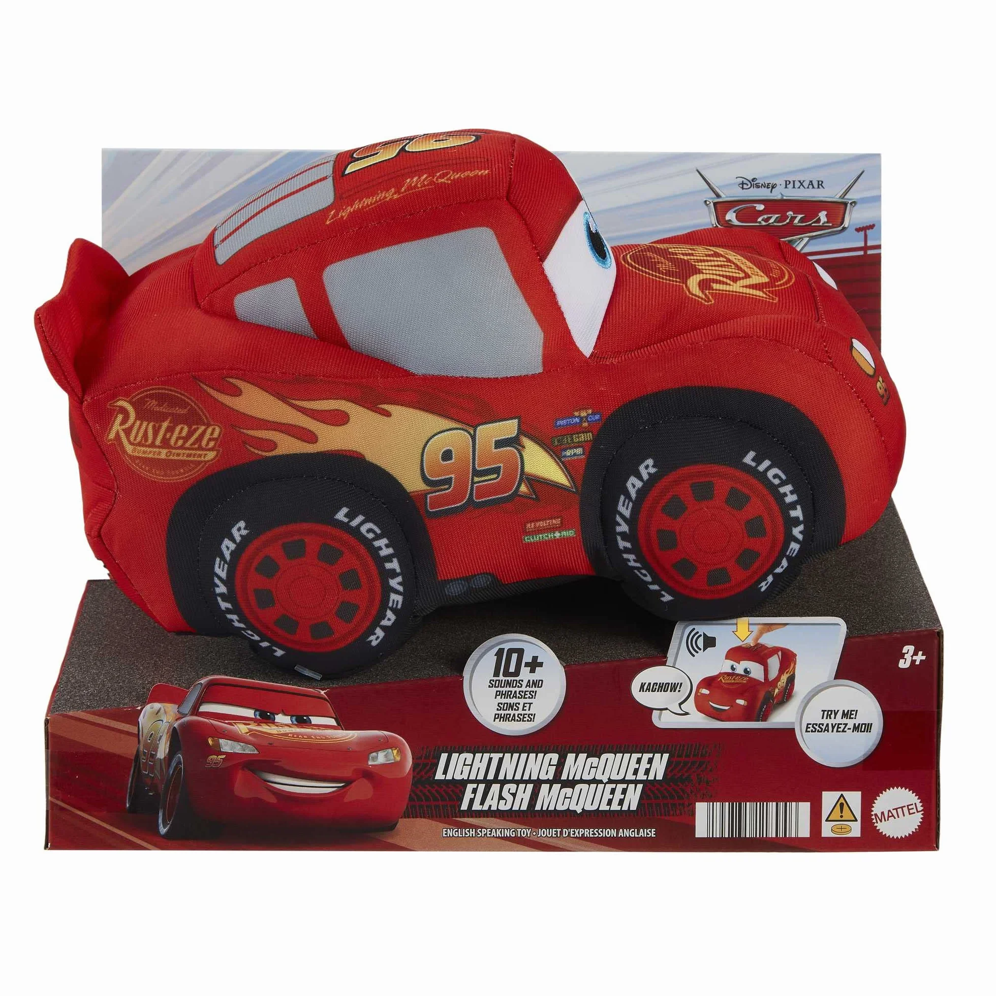 Mattel Disney Pixar Mcqueen Talking Flash Cars HLT74 zabawka dla dzieci od 3 lat