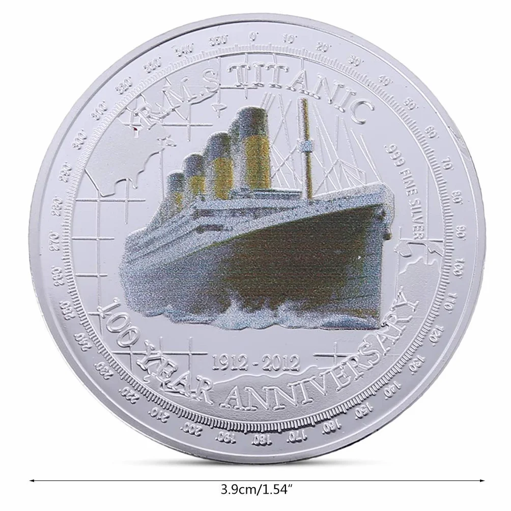 HARMILIY Titanic moneta na 100-lecie dobrej jakości moneta pamiątkowa i do kolekcjonowania prezent