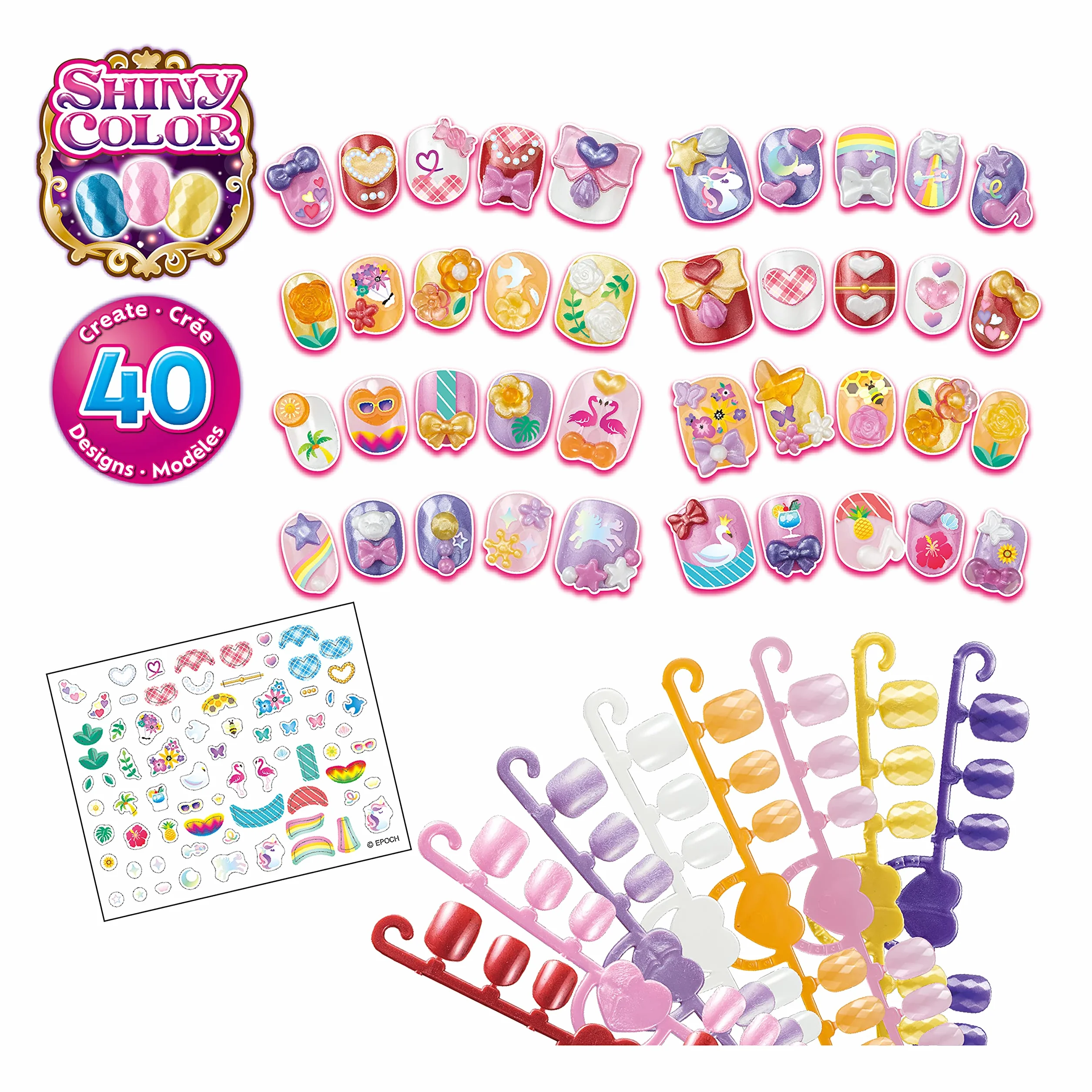 Nail Studio modne paznokcie Aquabeads zestaw uzupełniający 35007