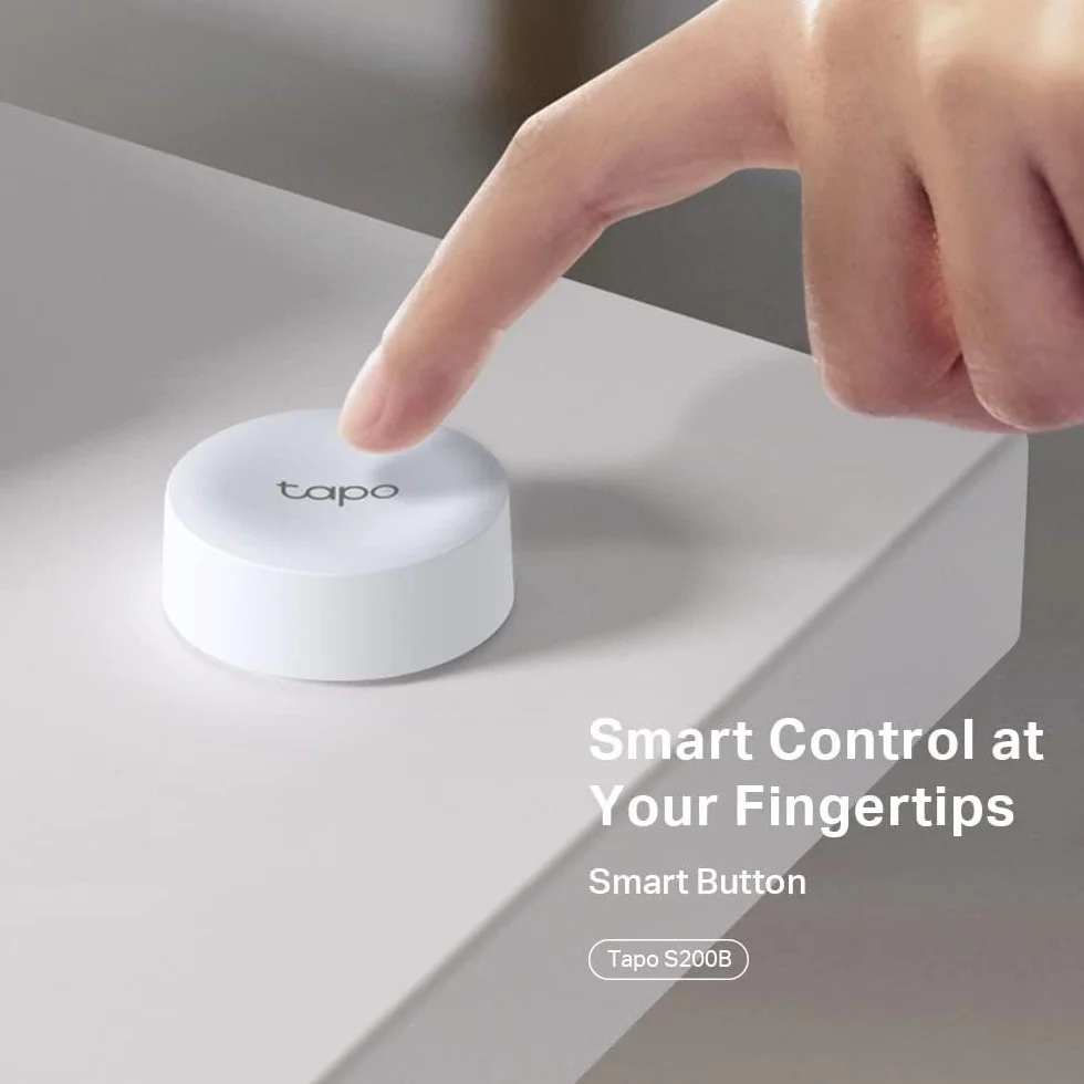 TP-Link Tapo S200B | Inteligentny przycisk Smart | Sterowanie oświetleniem i urządzeniami Tapo | 4 programowalne akcje | Montaż bezprzewodowy