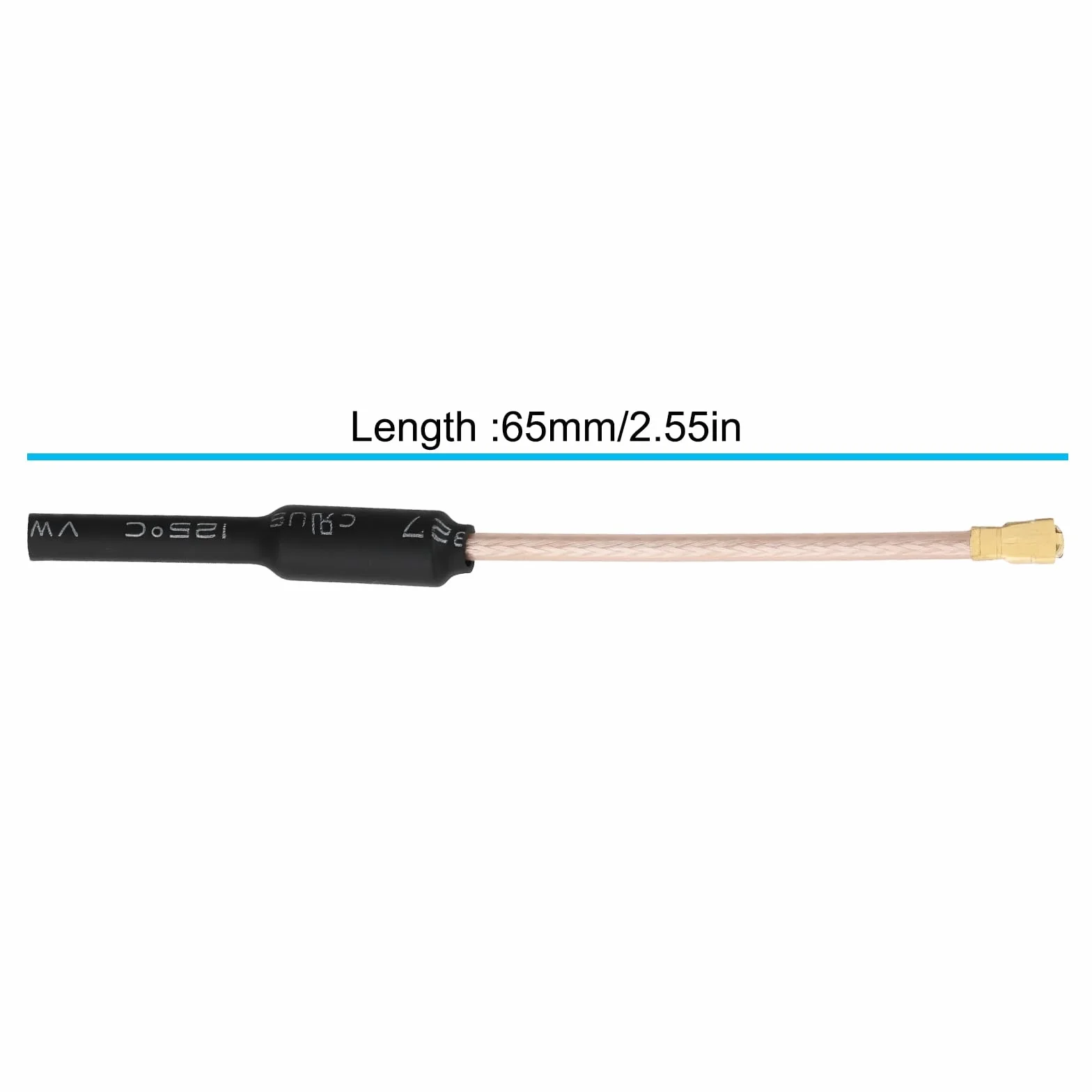 5 szt. RC FPV wielokierunkowa antena mosiężna 5,8G 3DB 65 mm RG178 kabel do UAV RC