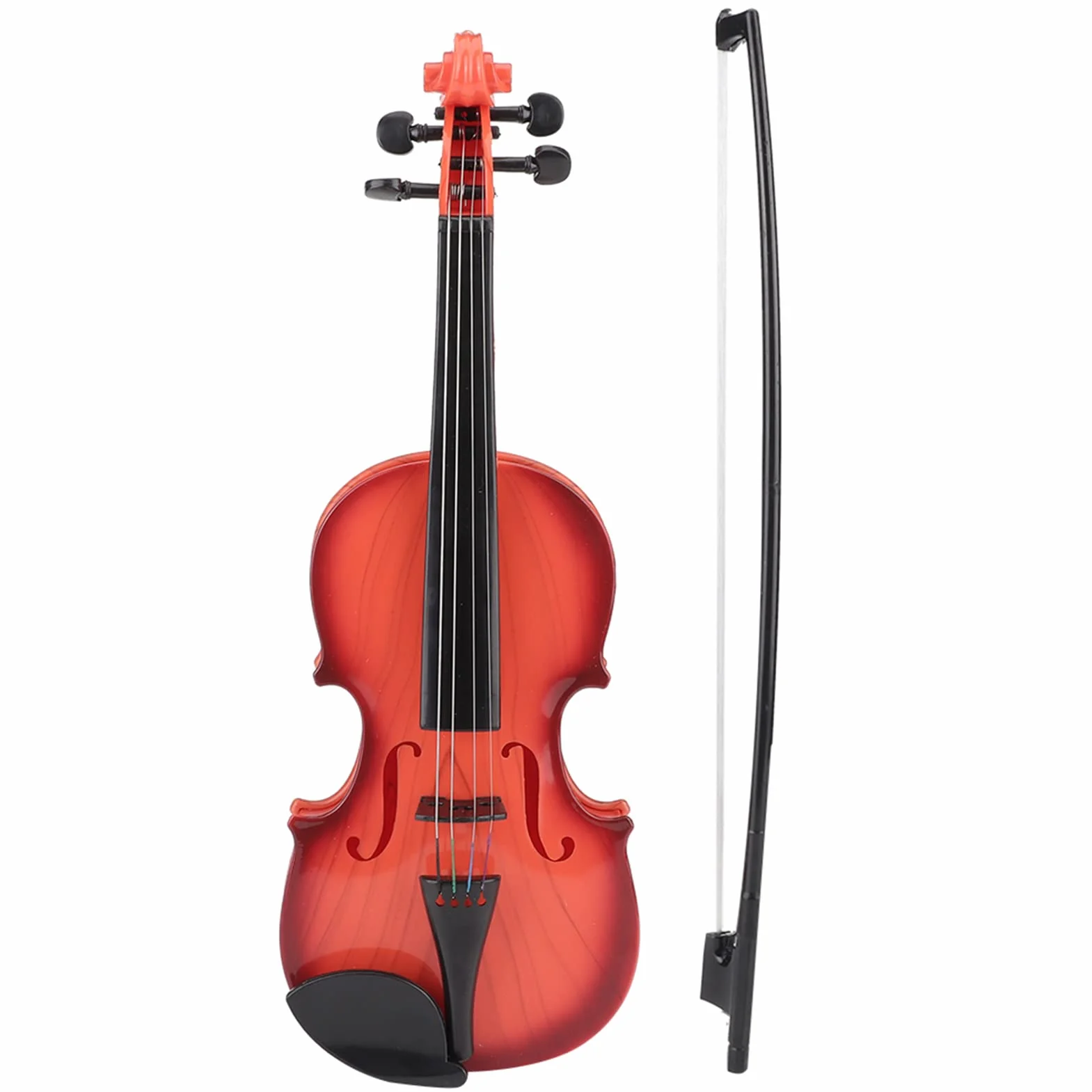 Skrzypce Zabawka Muzyczna Instrument Rozrywka dla Dzieci Symulowane Skrzypce Akustyczne Struna Muzyczna Początkujący Rozwijanie Praktyka (Jasnobrązowy)