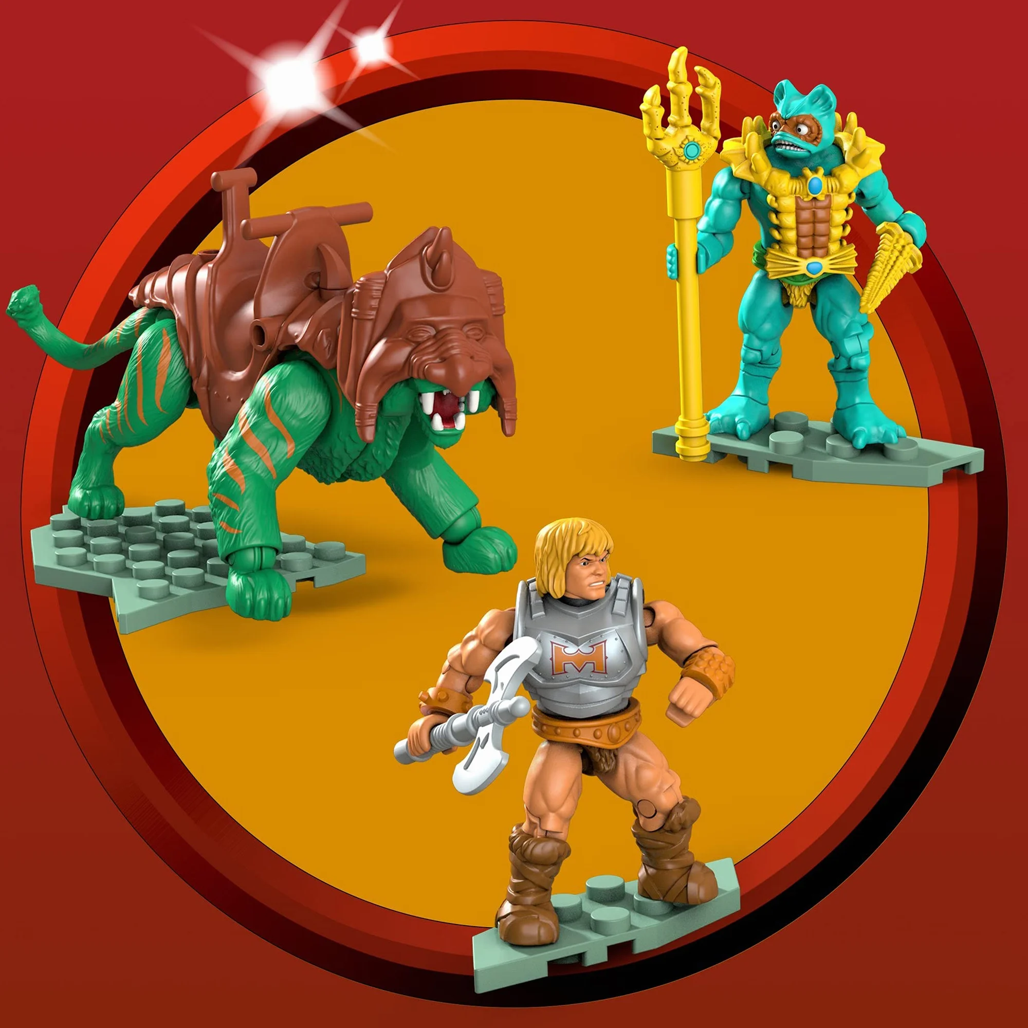 MEGA Construx GPH23 - Probuilder Masters of The Universe Classic Roton Assault, zawiera dwie mikrofigurki do kolekcjonowania, zabawka od 8 lat
