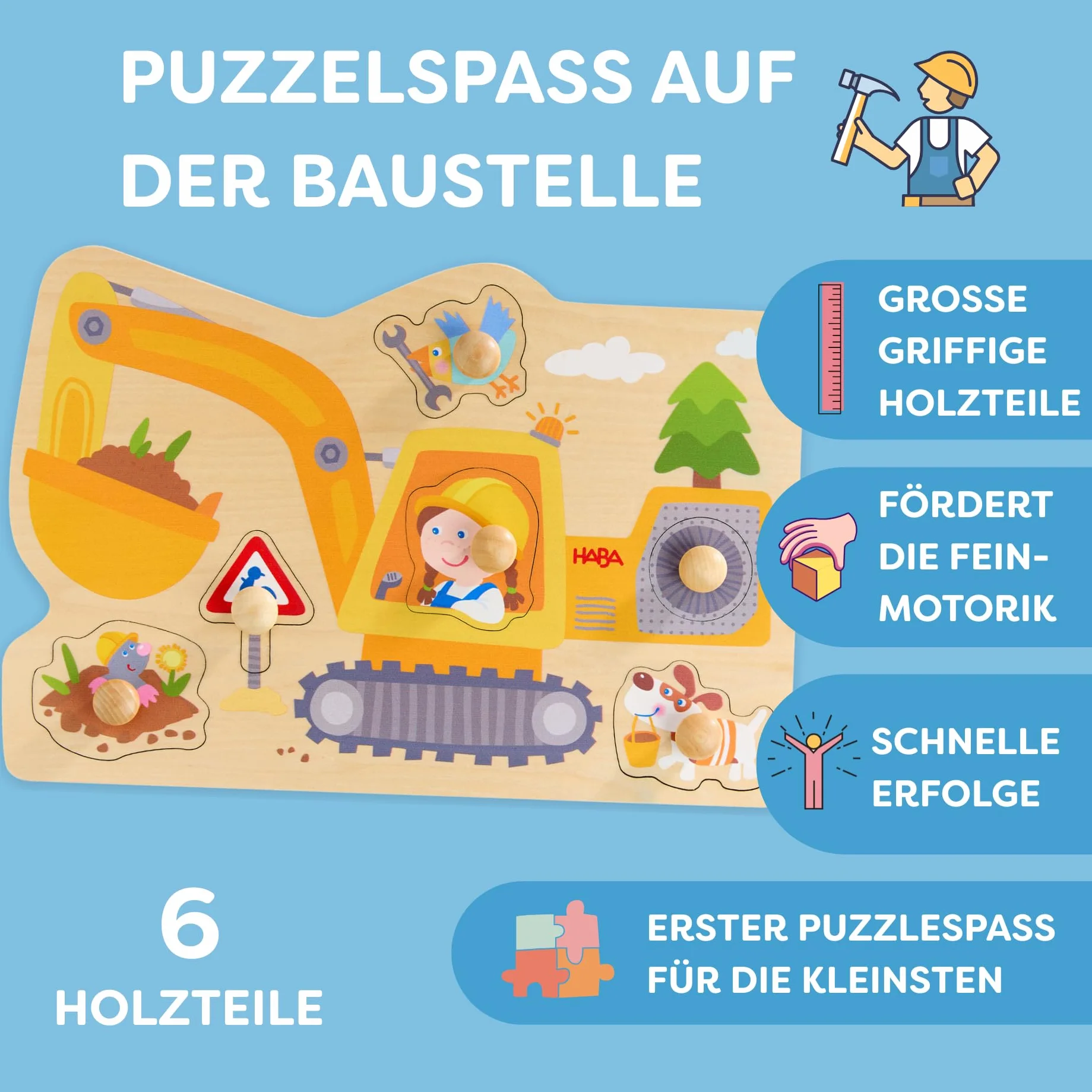Greifpuzzle Bagger