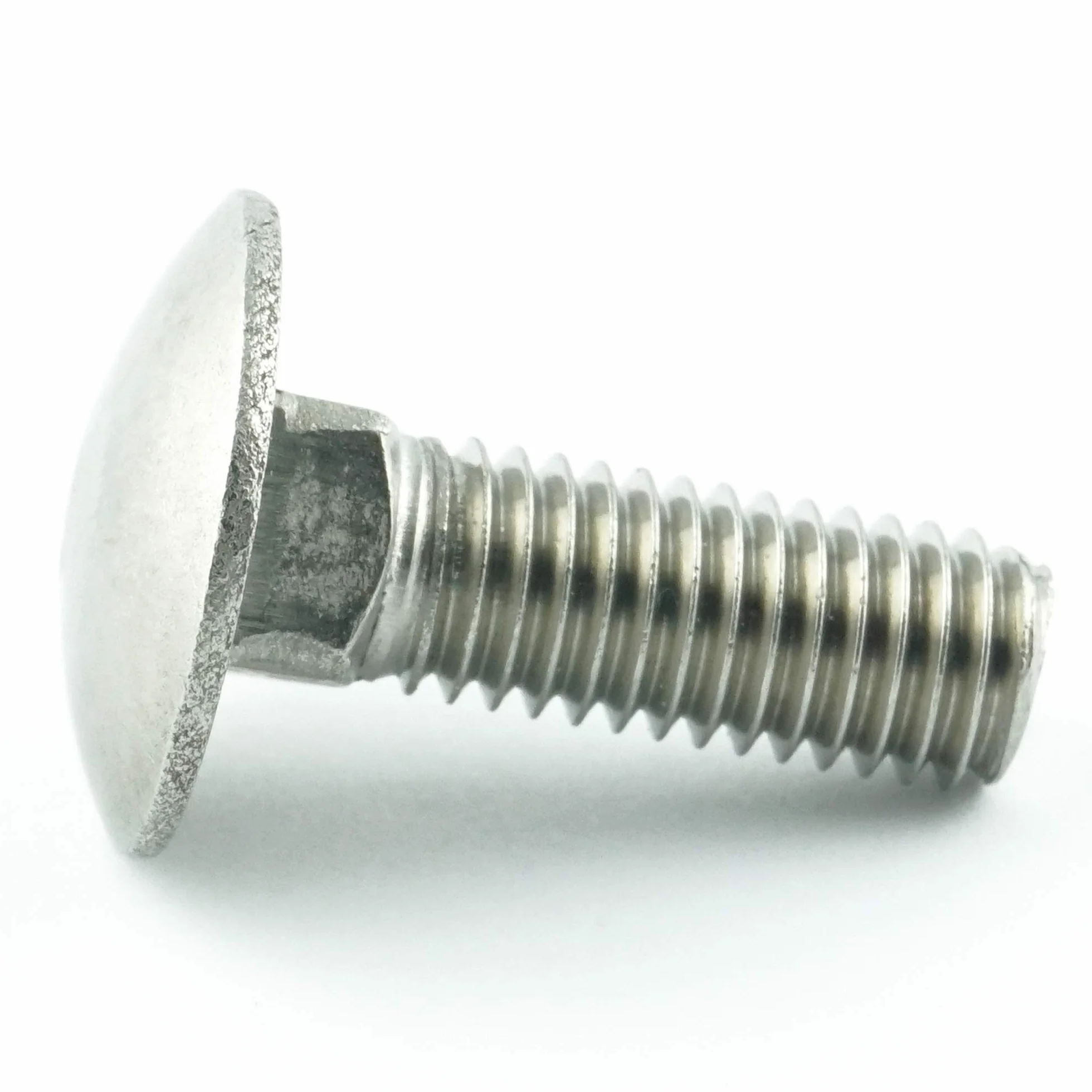 M6 x 110 mm (10 sztuk) śruby zamkowe z nasadką czworokątną - stal szlachetna VA A2 V2A - śruby płaskie okrągłe z gwintem pełnym, nierdzewnym - DIN 603 - ISO 8677 | AGBERG