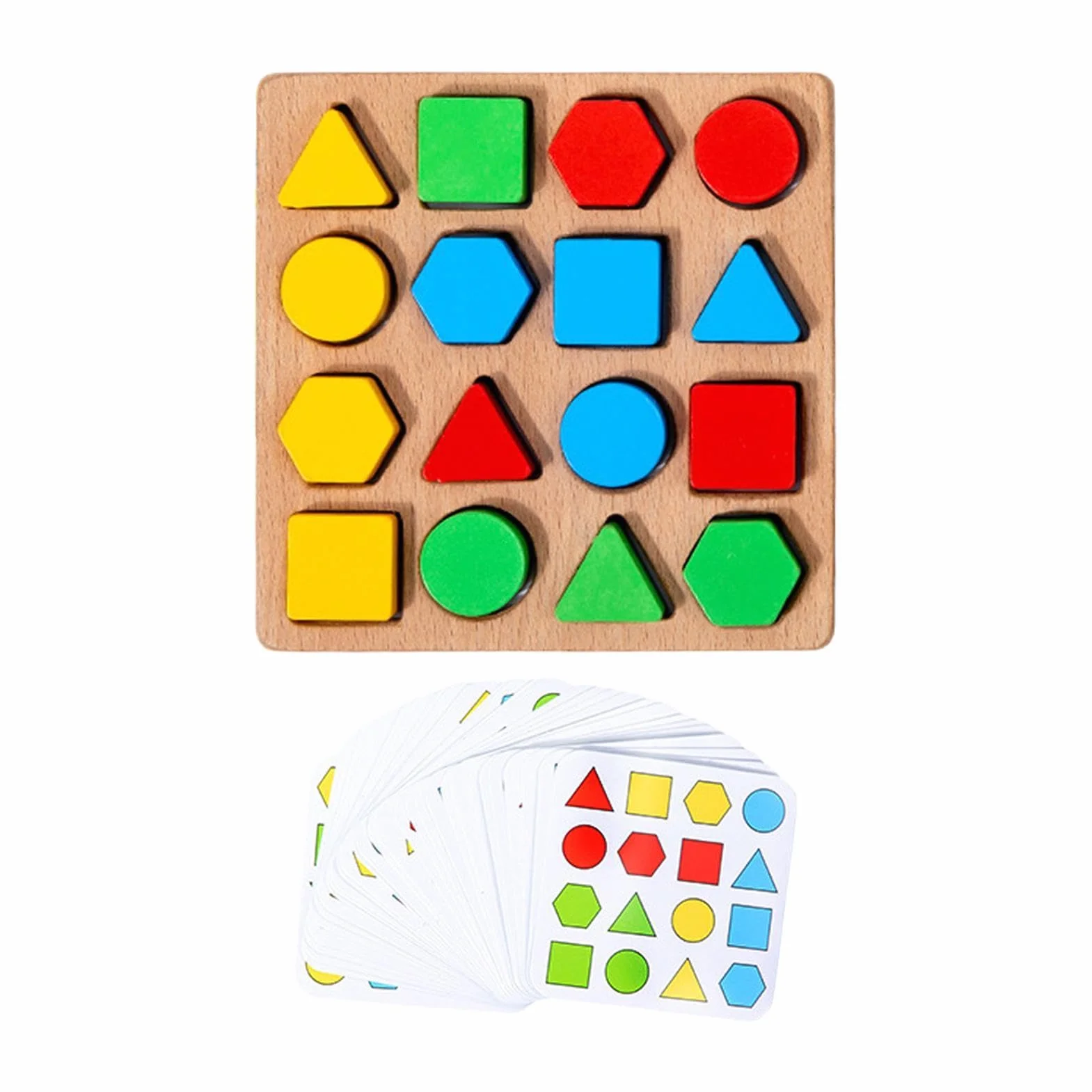 Układanka Kształtów,Sortowanie i Dopasowywanie Edukacyjna Zabawka | 16-elementowe Klocki Puzzle - Do Podróży Dla Chłopców Dziewczynek 3+ Prezent dla Dzieci Szkolny Zajęcia