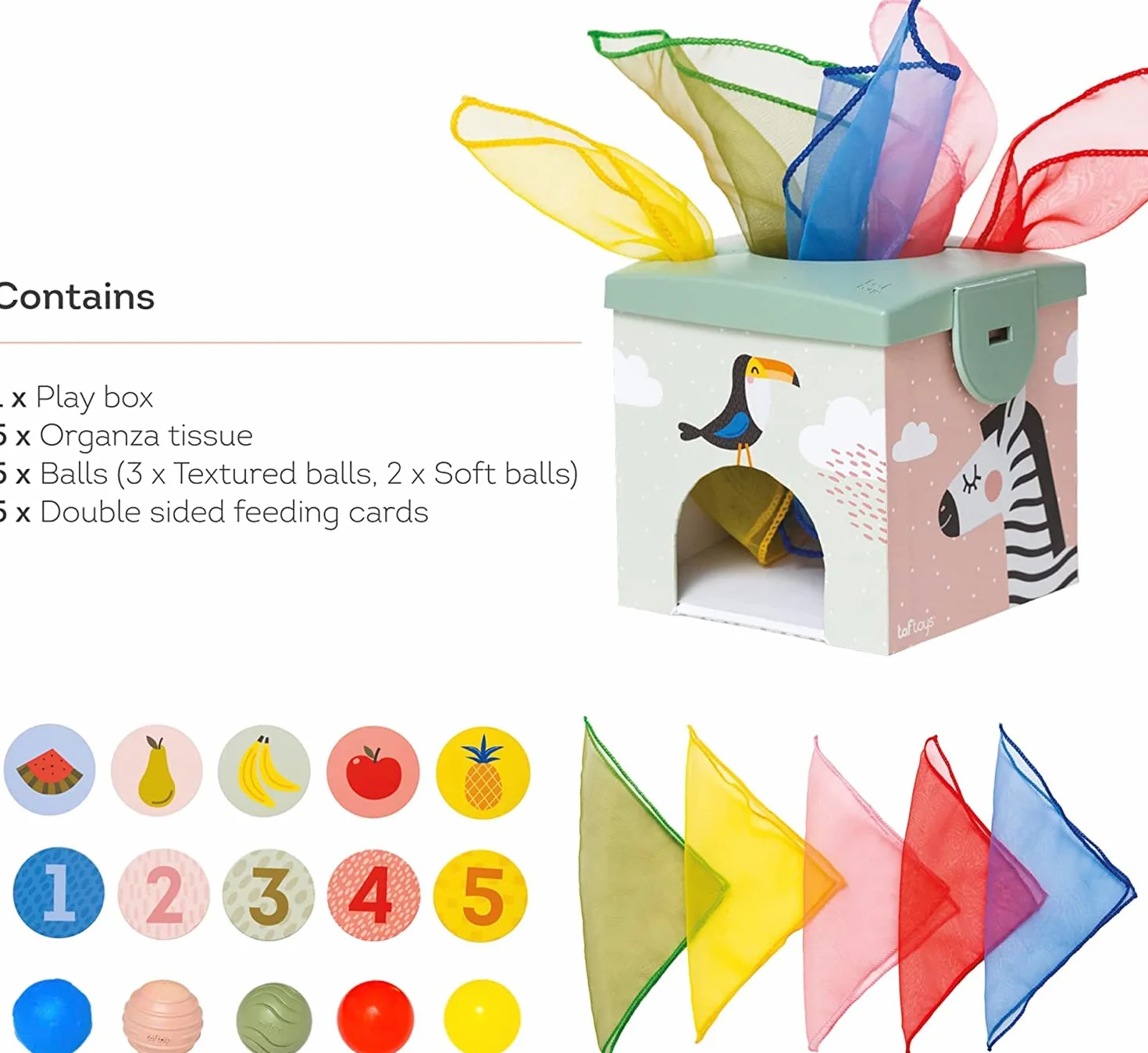 Taf Toys TAF12965 Zabawka Sensoryczna, Wielokolorowy, od 12 m