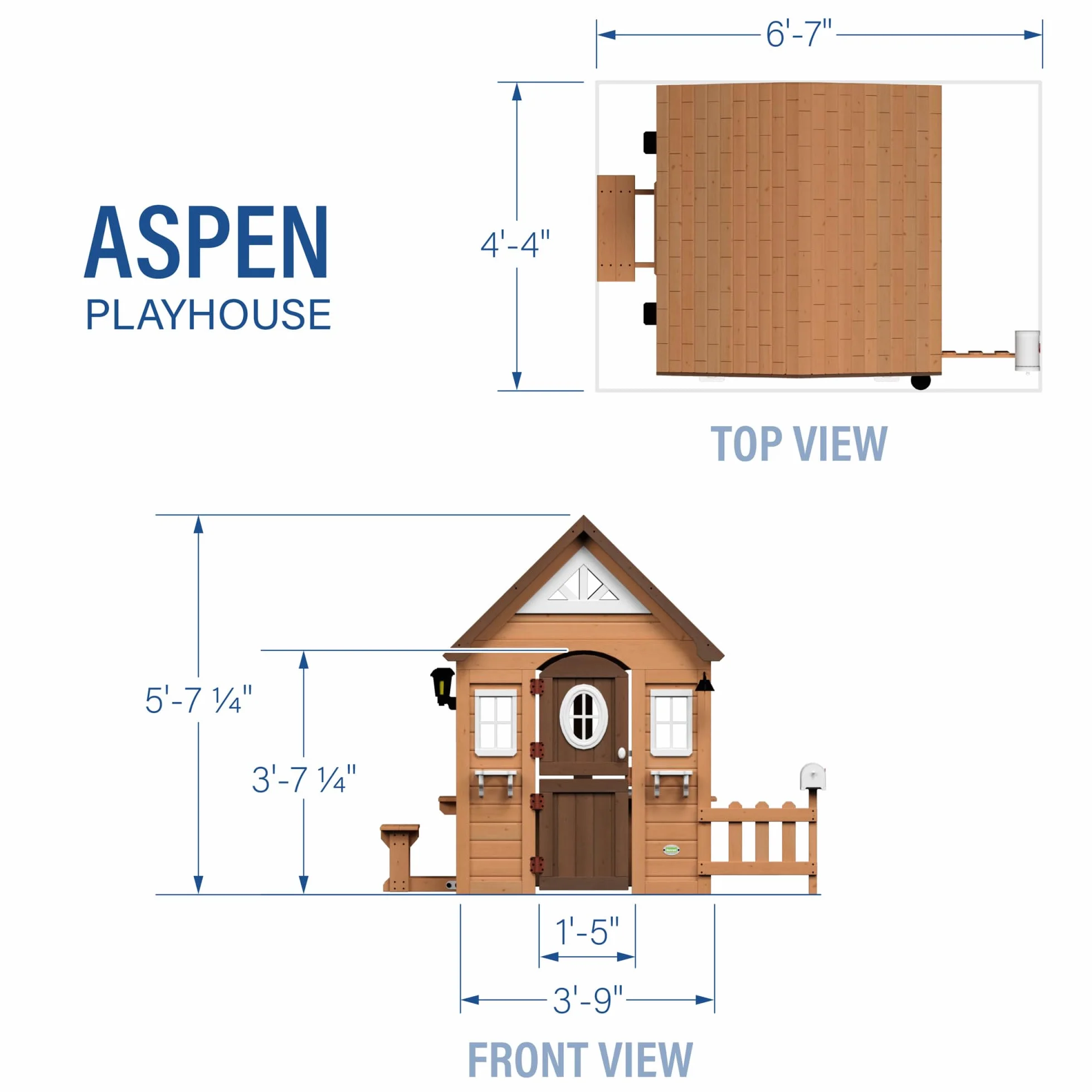 Backyard Discovery BYD6515 Aspen drewniany domek do zabawy