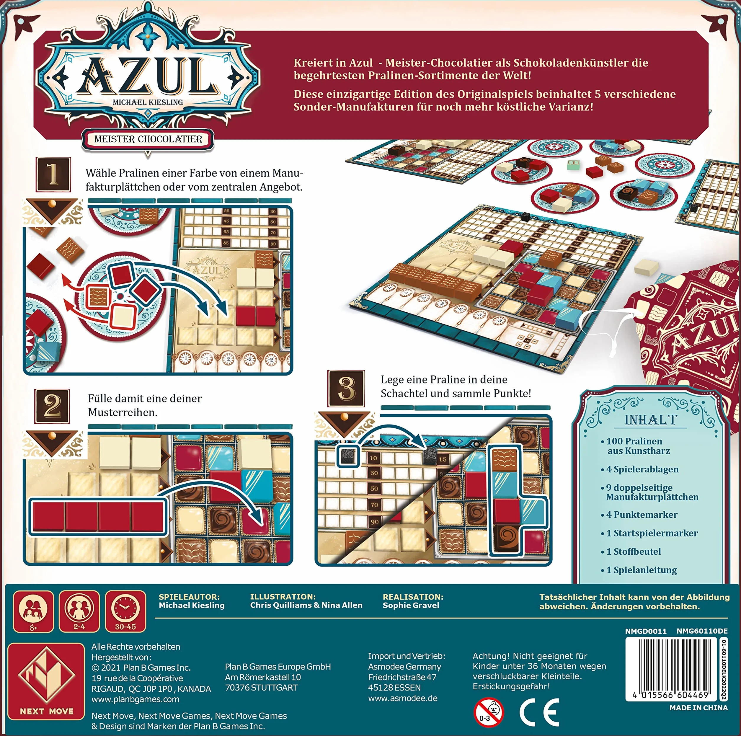 Next Move Games NMGD0011 Azul Meister-Chocolatier
