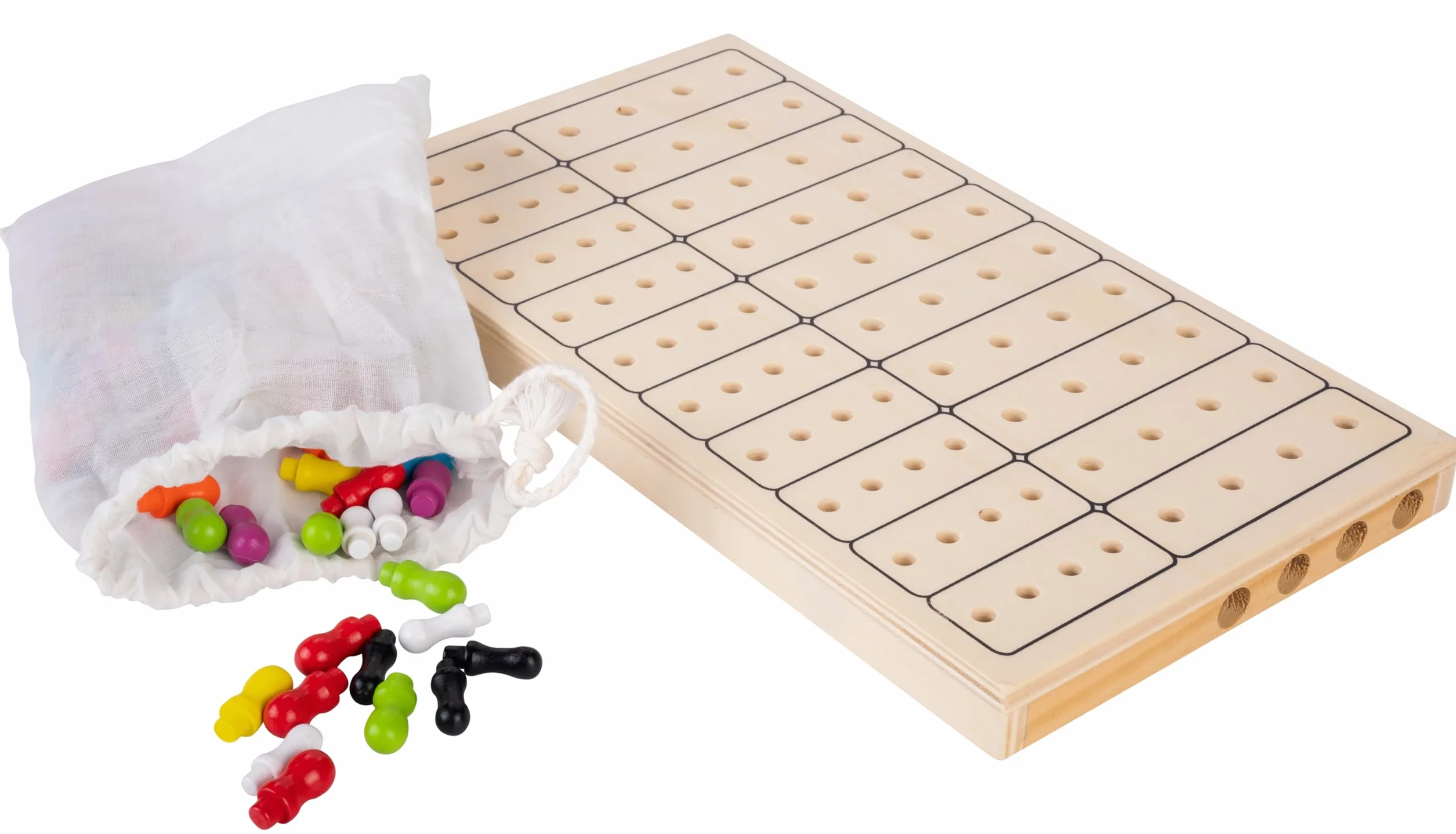 Engelhart Master Color drewniana gra podróżna łamigłówka logiczna kompaktowy format od 6 lat