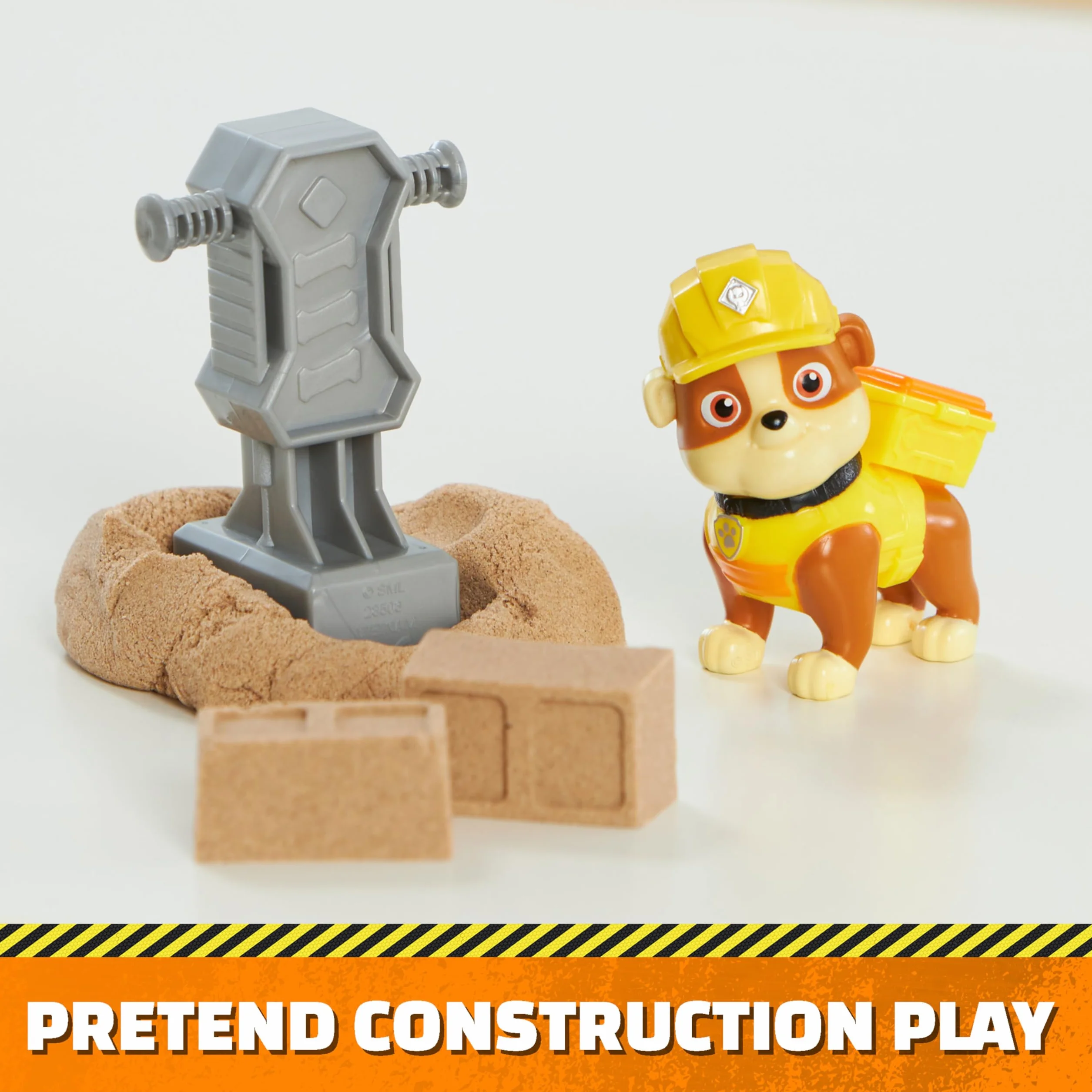 Ruben & Company - PAKIET 2 FIGURINES RUBEN & MIX + AKCESORIA - Figurka kolekcjonerska - Figurka Pat Patrol i Magiczny Piasek Kinetic Sand - Zabawka Pat Patrol - Zabawka dla dzieci od 3 lat