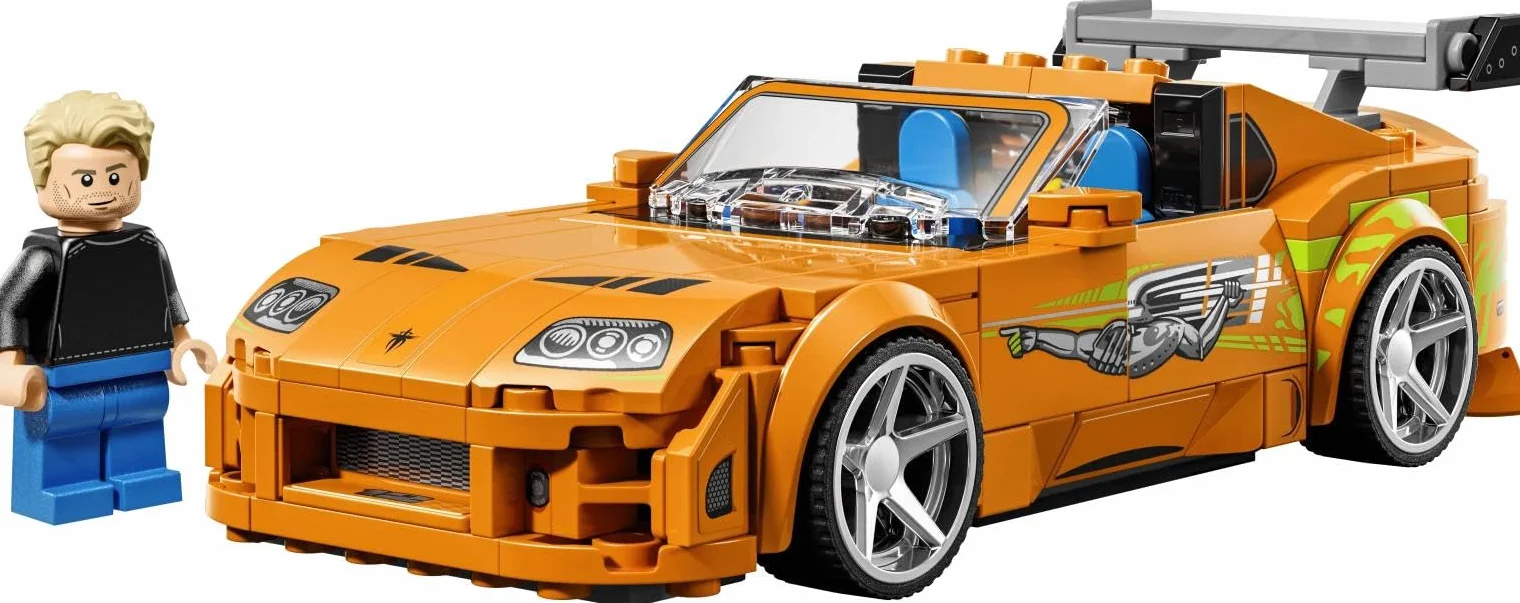 LEGO Speed Champions Szybcy i wściekli Toyota Supra MK4, zabawka konstrukcyjna dla chłopca lub dziewczynki, zestaw z zabawkowym samochodem sportowym, pomysł na prezent dla 10-latka 77260