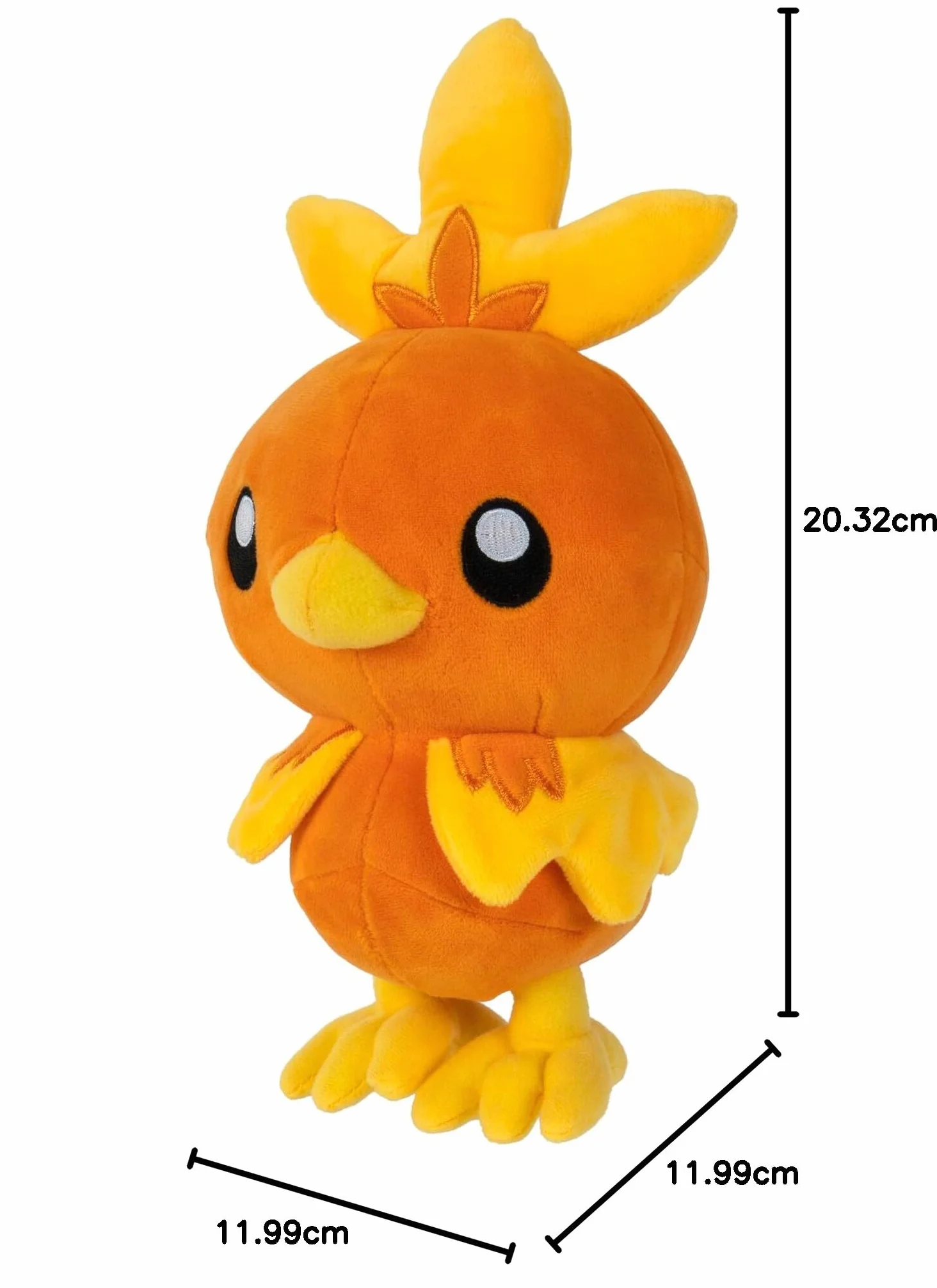 Pokemon Pluszowy Torchic 20 cm - Marionetka Nowa 2022 - Autentyczne Marionetki Oficjalne Zabawki