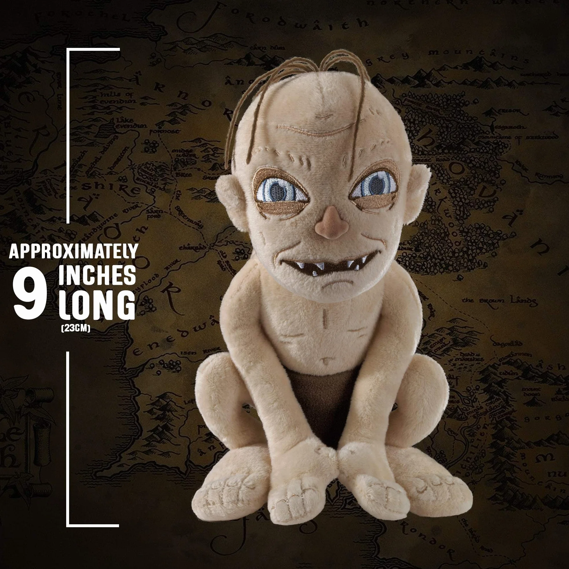 The Noble Collection LotR Gollum pluszowy - oficjalnie licencjonowany 9 cali (23 cm) Władca Pierścieni Pluszowa zabawka Lalki Prezenty