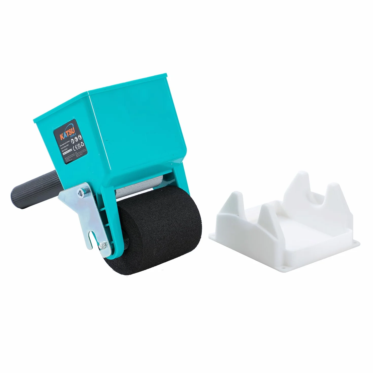 KATSU Tools 335167 Przenośny aplikator kleju, 7 cm, 180 ml, regulowane natężenie przepływu, ręczny wałek samoprzylepny do samodzielnego wykonania stolarza