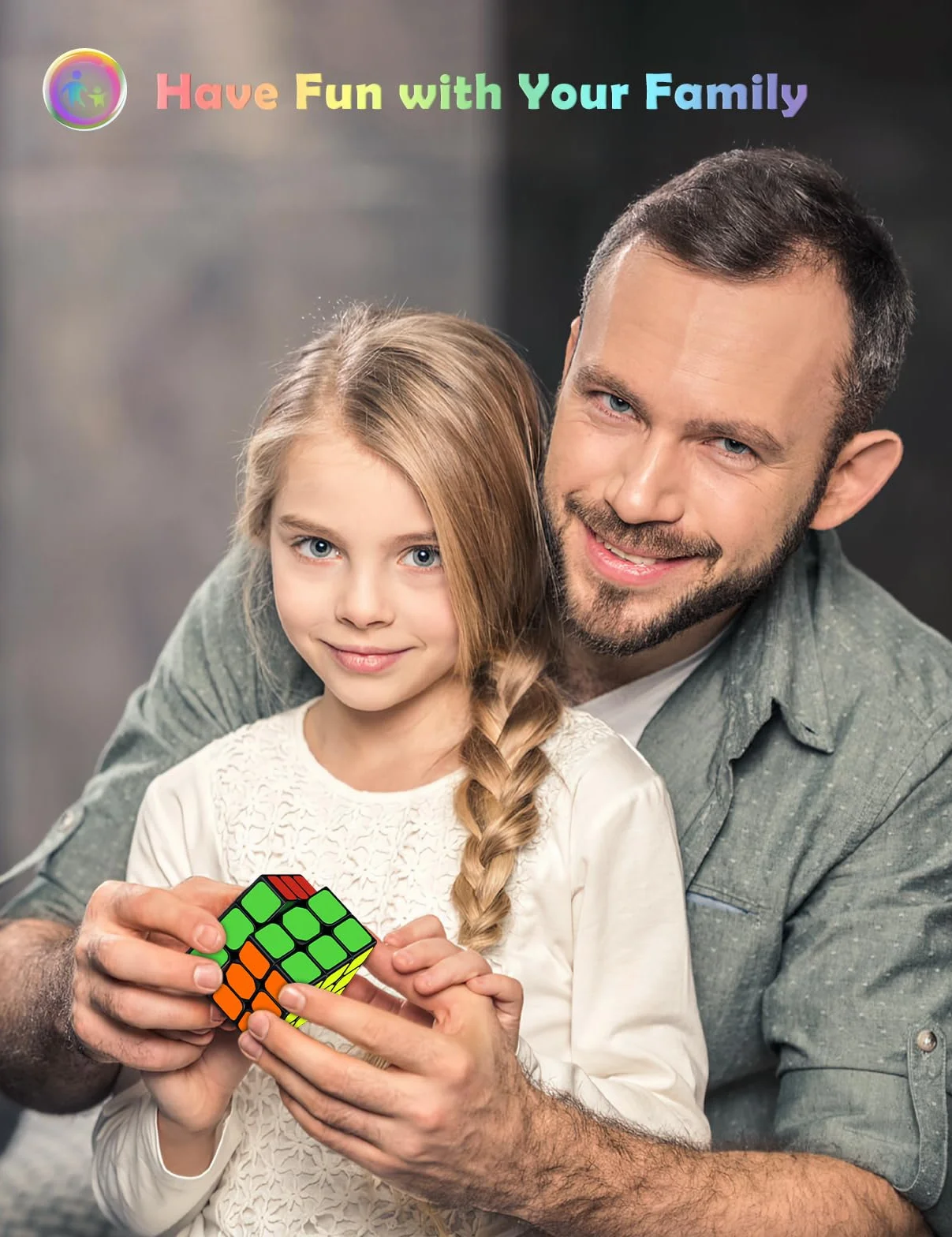 ROXENDA Magiczna Kostka 3x3, Profesjonalny Kostka Prędkości 3x3x3 - Łatwe Obracanie i Płynna Gra, Super Wytrzymała Naklejka w Żywych Kolorach