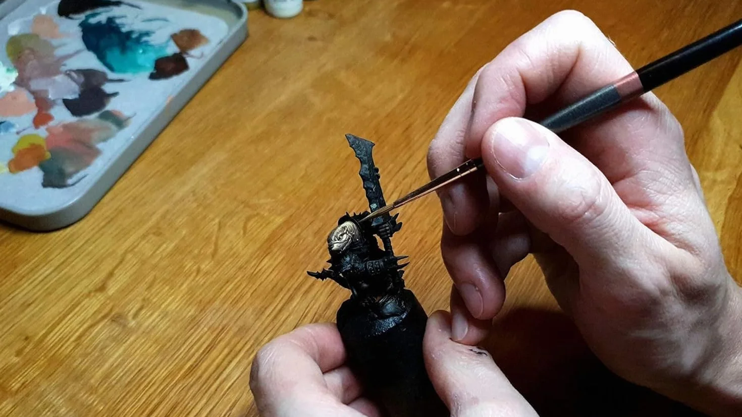 Da Vinci Miniature Maestro Series 70 okrągłe pędzle Kolinsky z krótkim uchwytem, bardzo długie i bardzo ostre, nr 3 + 1 szczotka