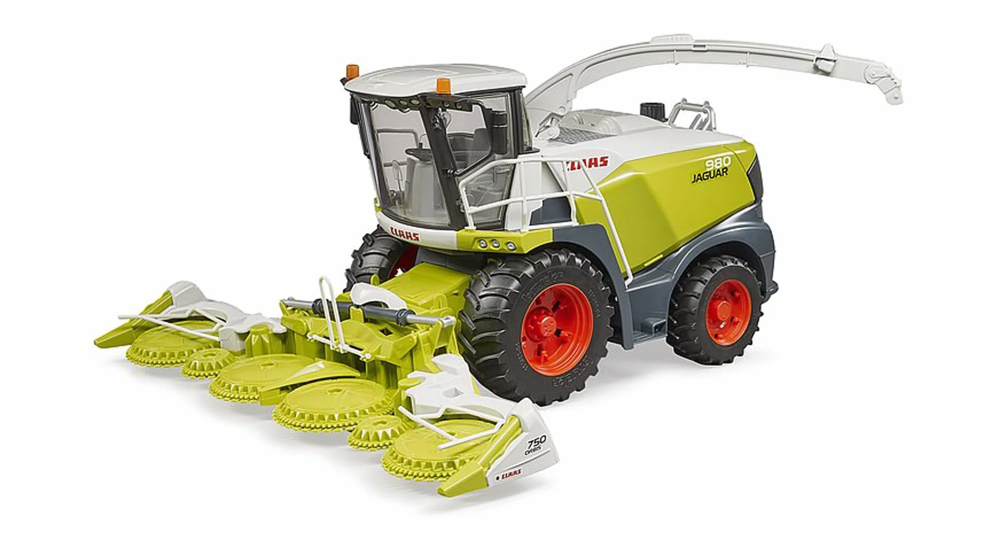 bruder 02134 - Kombajn zbożowy Claas Jaguar 980 - 1:16 Pojazd, Farma, Rolnictwo, Ciągnik, Bulldog, Kombajn, Kukurydza, Praca w polu, Zabawka