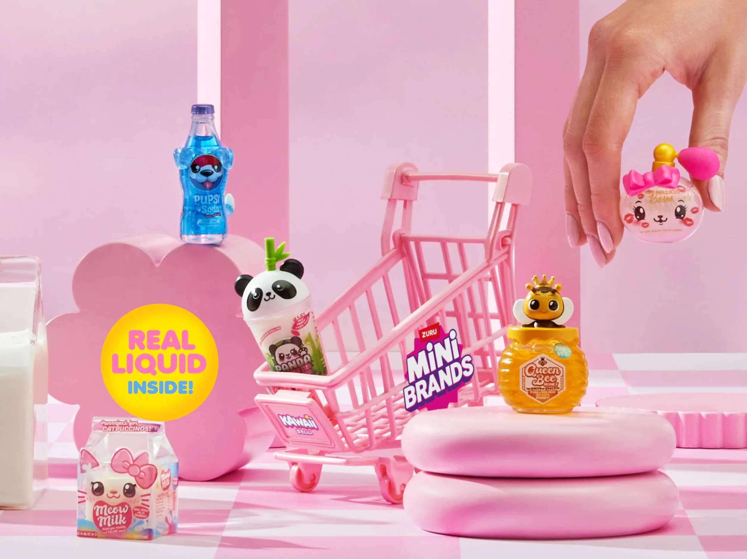 Mini Brands Kawaii Capsule firmy ZURU, Surprise Kawaii kolekcjonerskie minis, opakowanie ślepe, przedmioty kolekcjonerskie o tematyce japońskiej (2 kapsułki)
