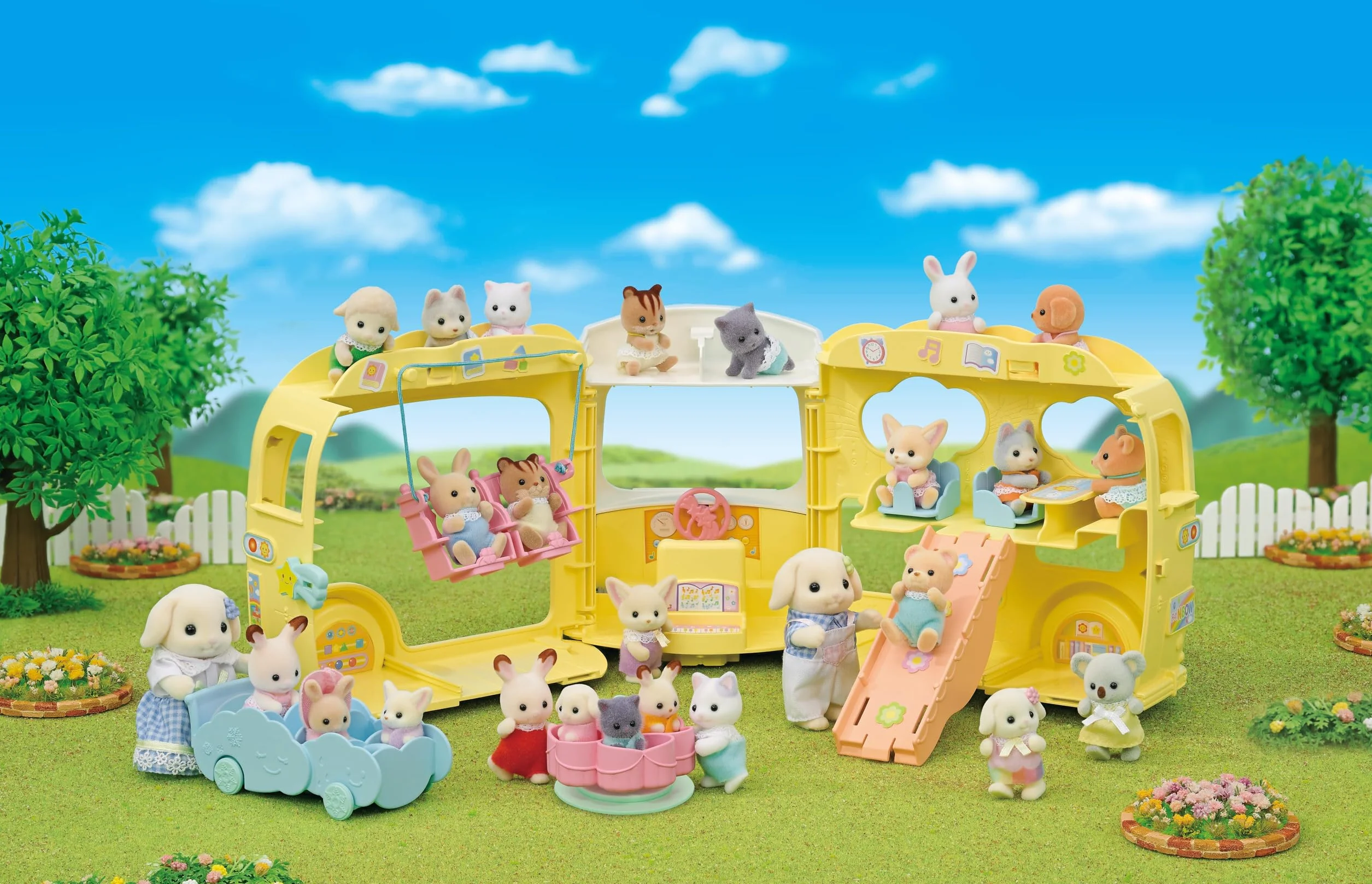 Sylvanian Families - 5744 Kolorowy Autobus - Zestaw do zabawy