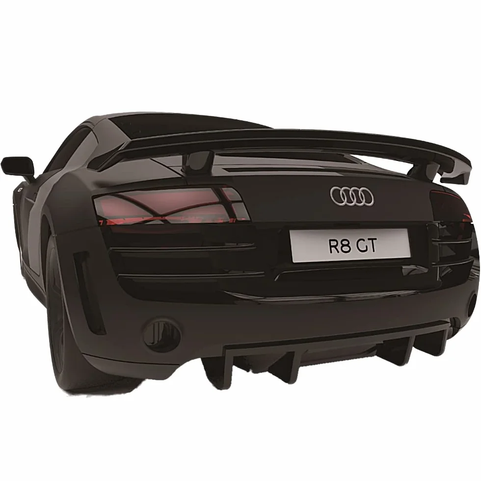 CMJ RC CARS Audi R8 GT, oficjalny, licencjonowany, zdalnie sterowany samochód, czas odtwarzania RC Flitzer Auto, 1:24 RC Car samochód terenowy samochód 24 Hz, prezent dla dzieci w wieku 6-12 lat, dla