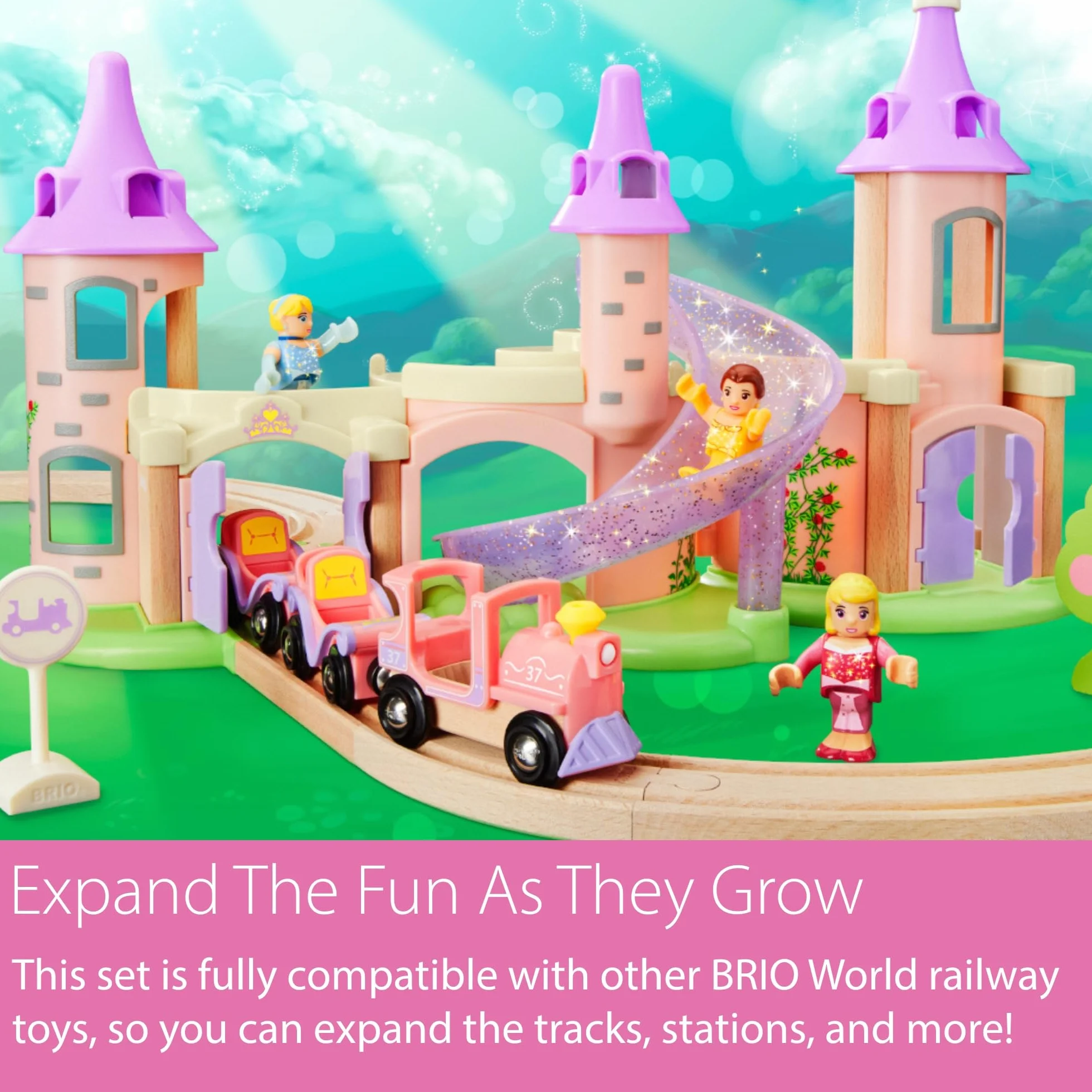 BRIO World - Disney Princesss Dream Schloss zestaw kolejowy