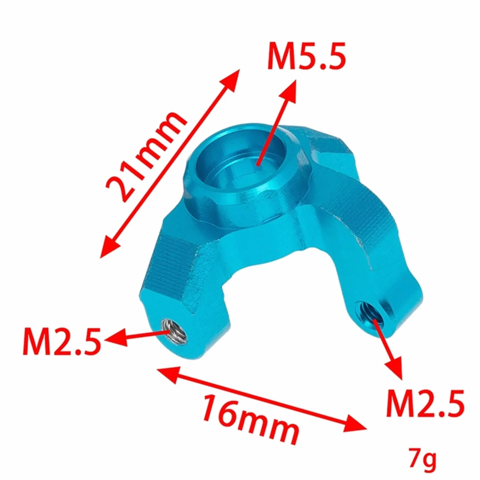 Zestaw metalowych części do modernizacji Zwrotnica Zestaw wahaczy zawieszenia, dla Losi, dla 1/18 Mini-T 2.0 2WD RC Truck Upgrade Parts Łącznik ramienia zawieszenia(Rot)