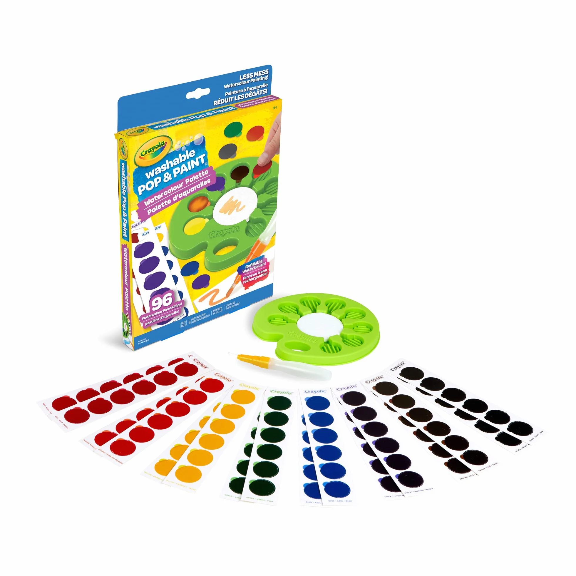 CRAYOLA Zmywalna paleta akwareli pop i farb