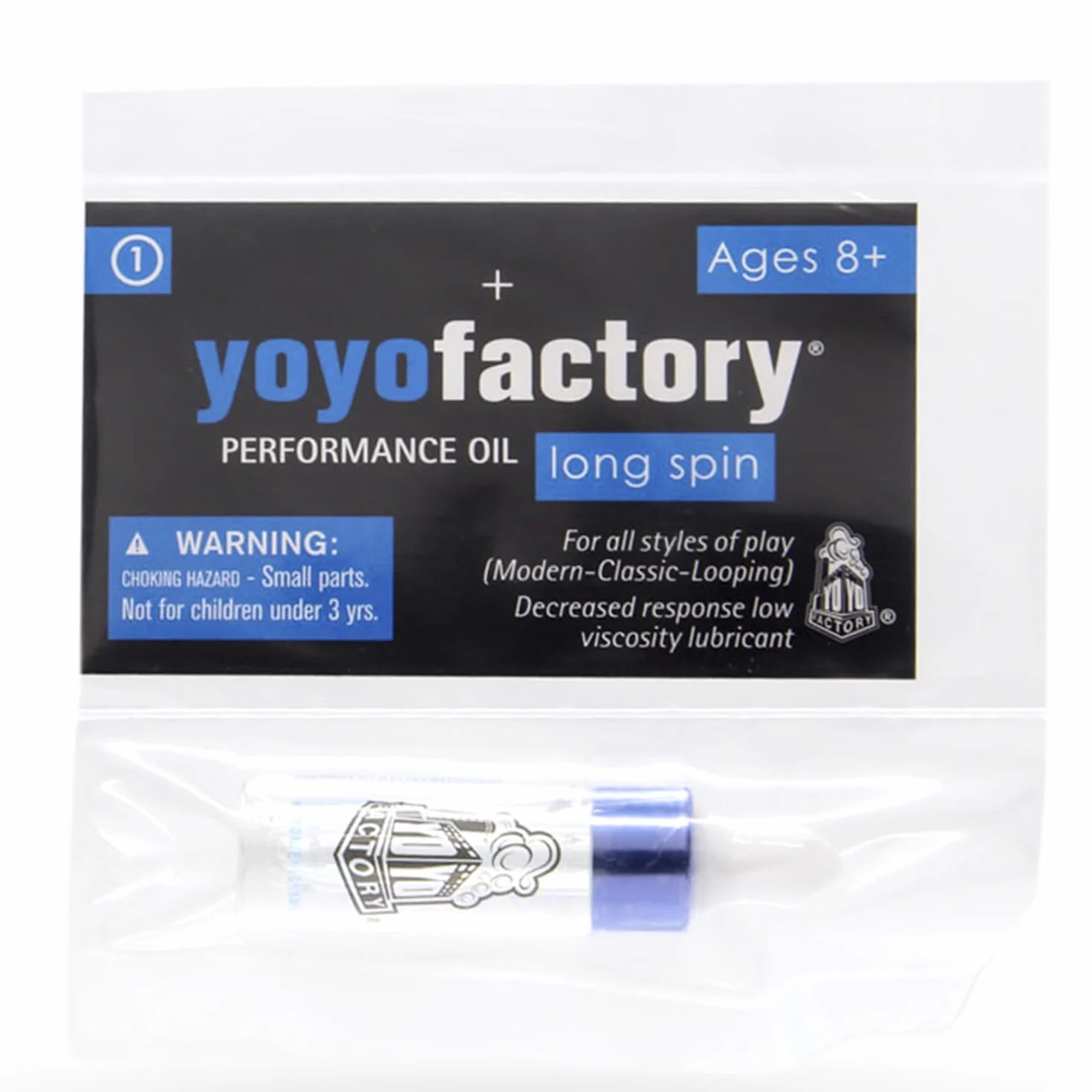 YoYoFactory LONG SPIN olej - nowoczesny środek smarny Yo-Yos (długi i cichy obrót, poprawia żywotność łożyska kulkowego)
