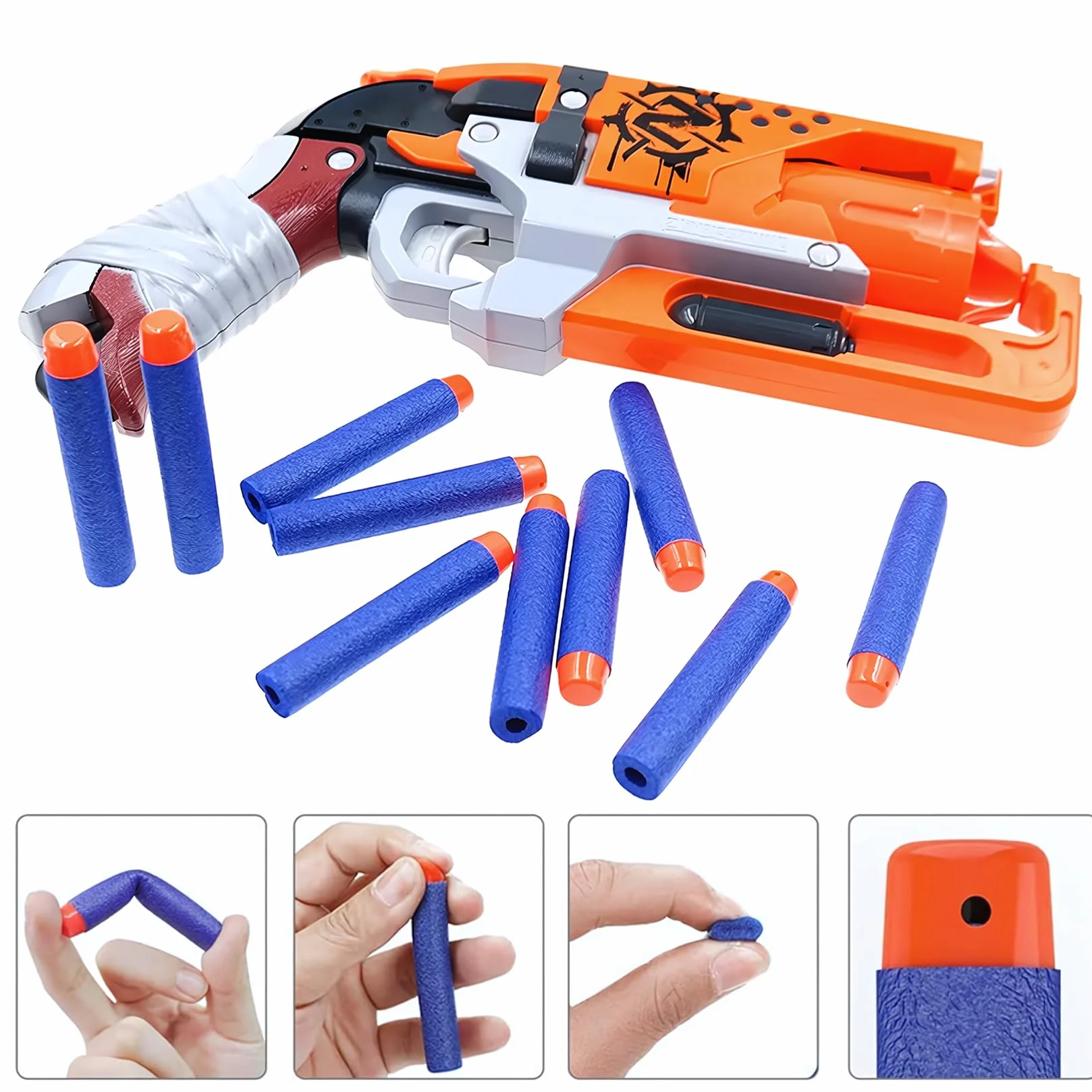 180 sztuk strzałek piankowych do pistoletów Nerf, zapasowe strzały z pianki, piankowe strzały do pistoletów Nerf Elite 2.0, uzupełnienie akcesoriów do strzelania, zabawkowe ulubieńce na imprezy (180