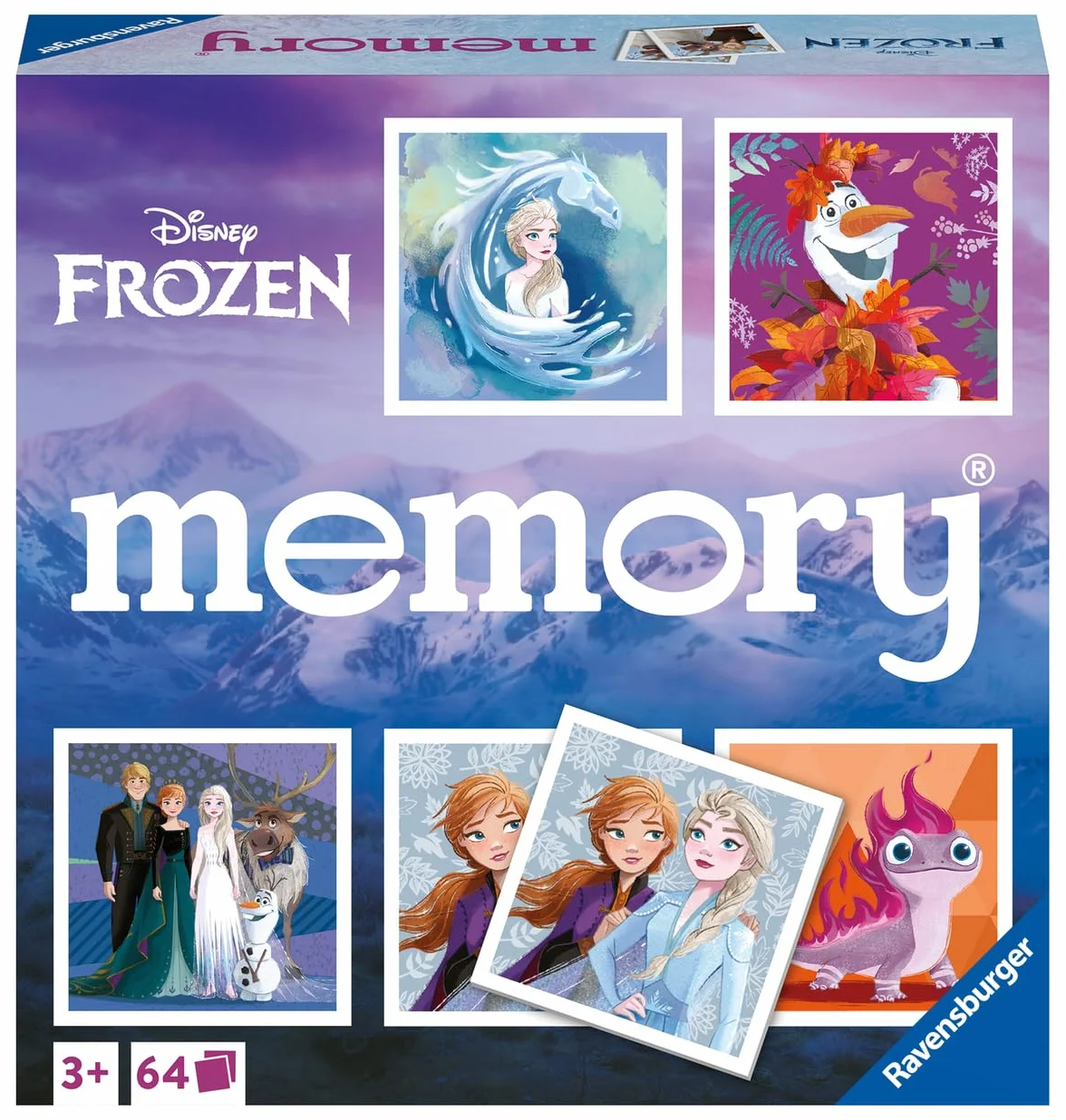 Ravensburger Disney Frozen Memory Game Matching Picture Snap Pairs for Kids Age 3 Years Up Educational Toddler Toy