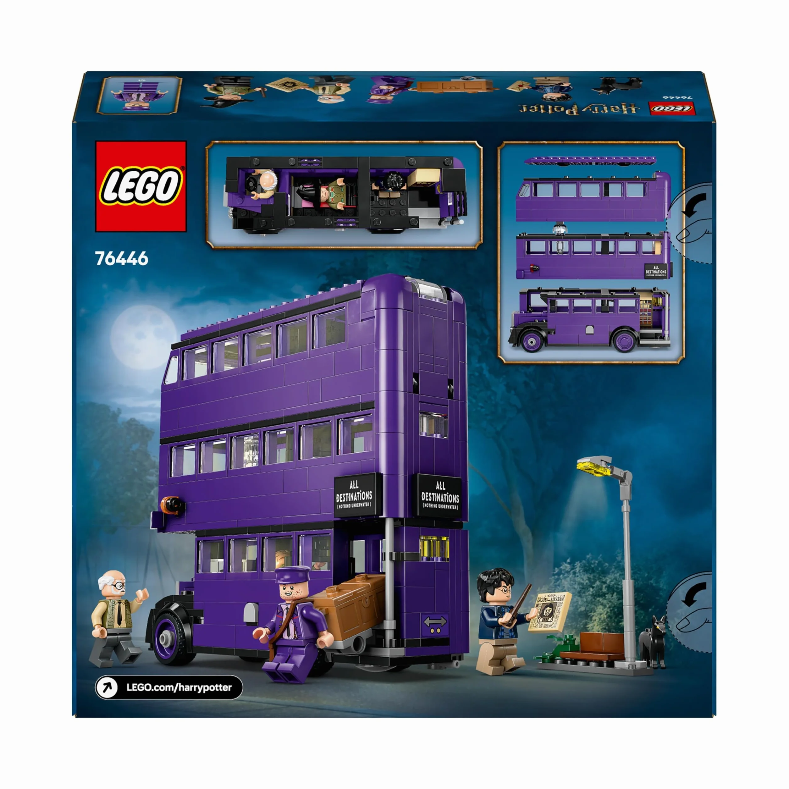 LEGO Harry Potter Przygoda na pokładzie Błędnego Rycerza 76446 model autobusu 5 postaci