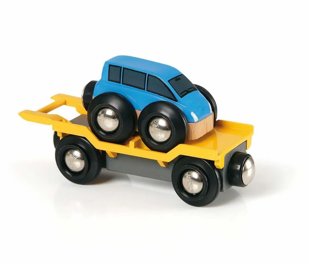 Brio 63357700 Wagon Do Przewozu Samochodów (63357700) Bezpieczna Zabawka Dla Dzieci Powyżej 3 Lat,Wielokolorowa,Brio 33577