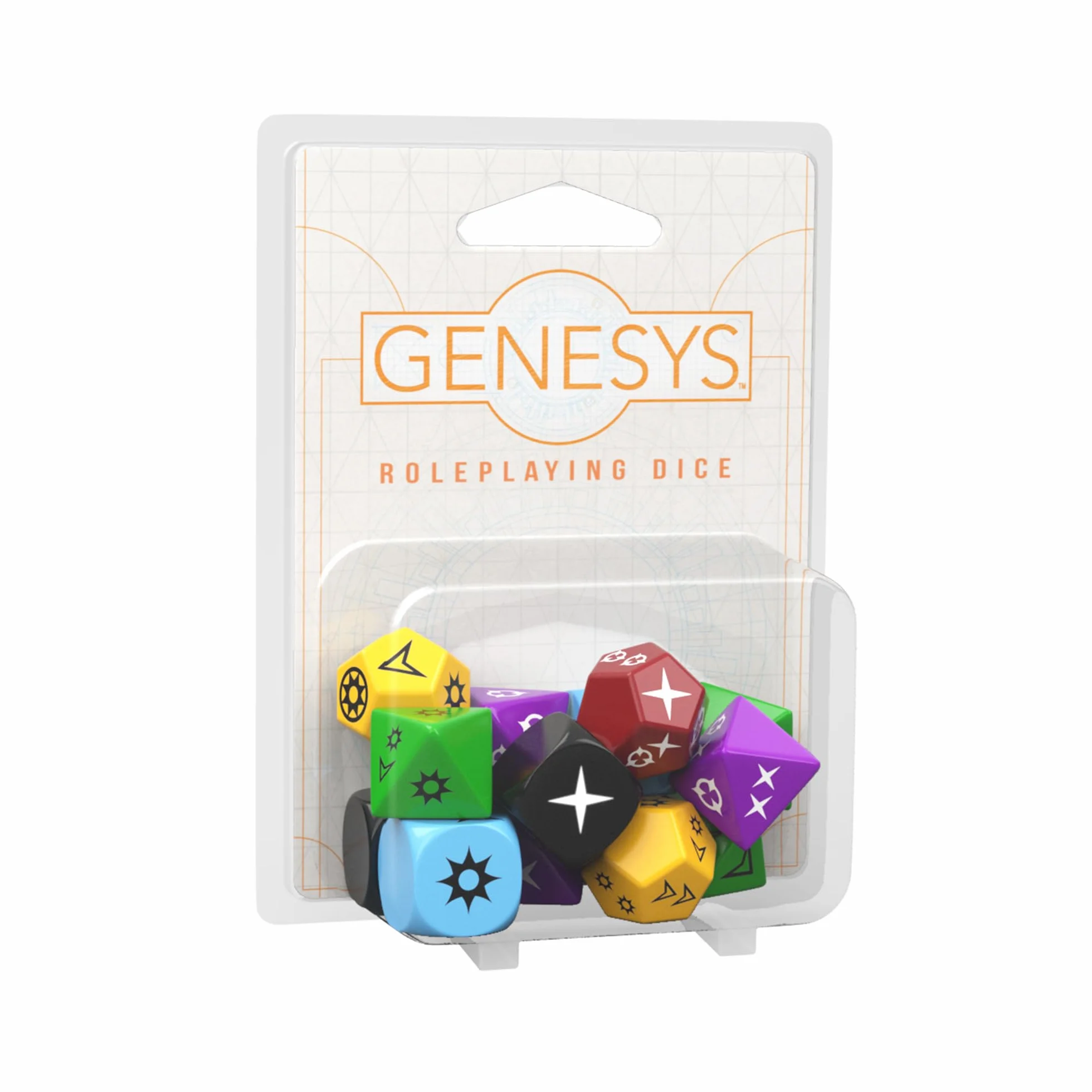 Edge, Genesys RPG: Zestaw kości do odgrywania ról, RPG wielokolorowy