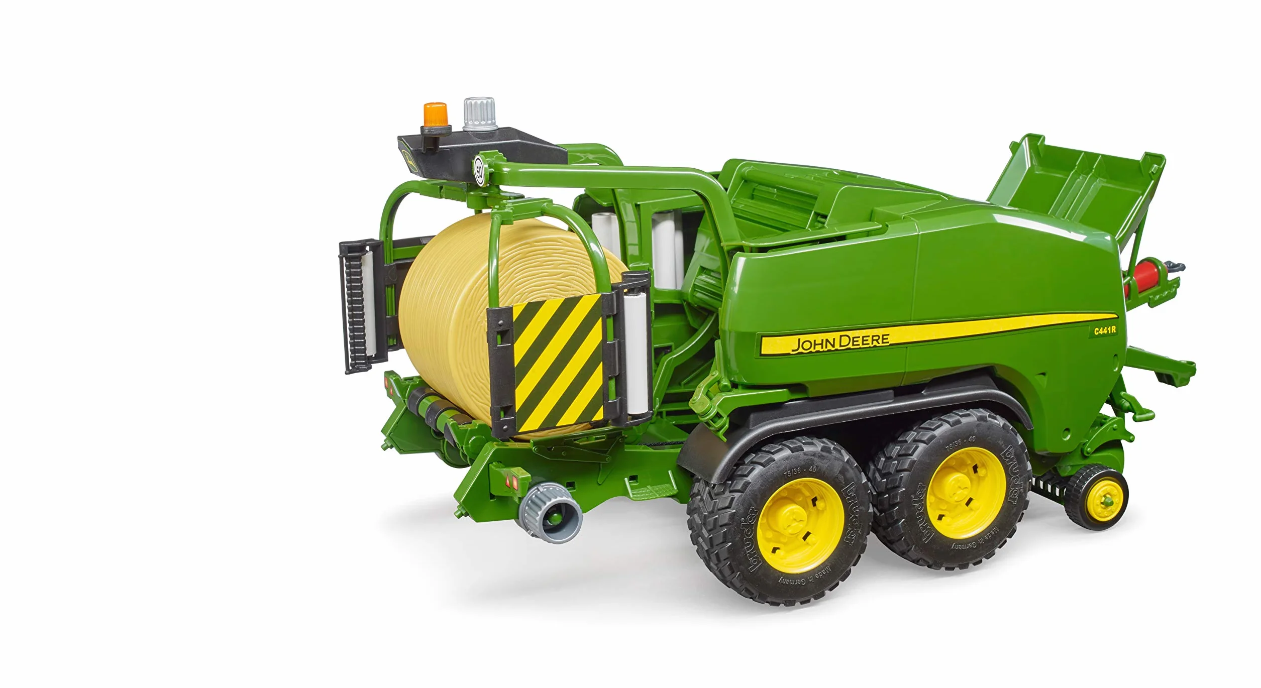 Bruder John Deere C441R owijarka do bel okrągłych 1:16 Farma rolnictwo