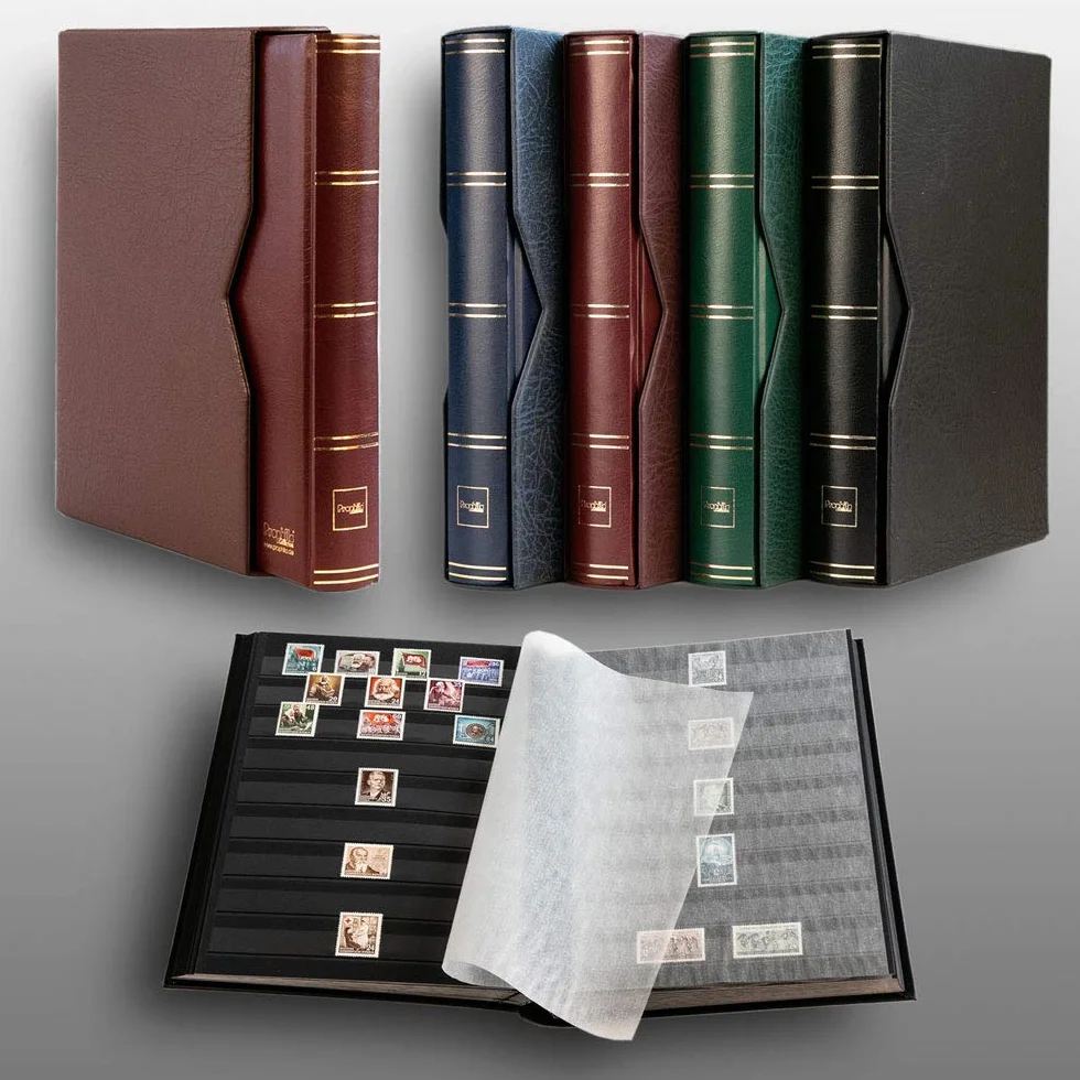Prophila Leuchtturm 60 czarnych stron z czerwonym pudełkiem