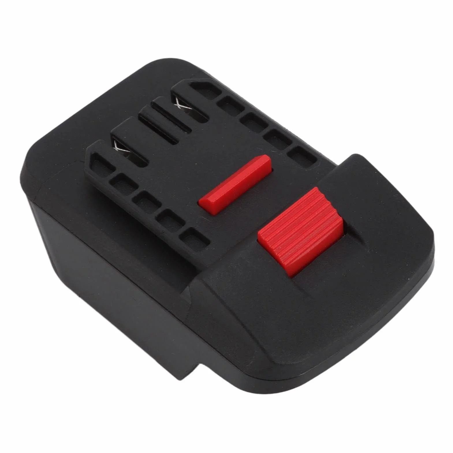 Adapter Akumulatora 18V na 20V do Elektronarzędzi z Zabezpieczeniem przed Zwarciem, Konwerter ABS Czarny Kompatybilny z Różnymi Markami