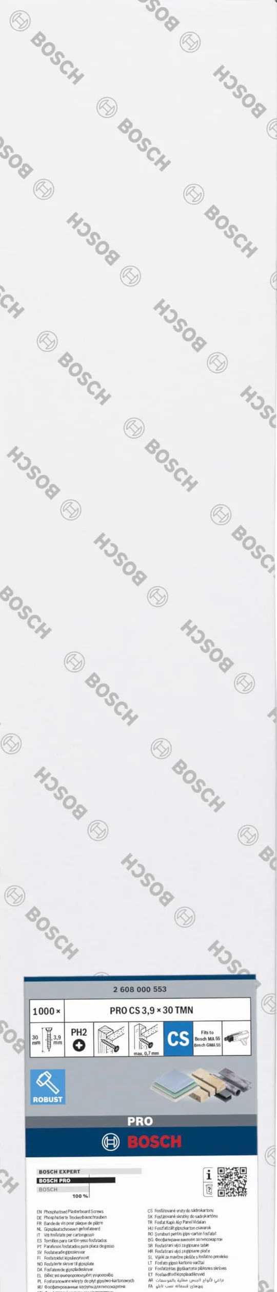 Bosch Profesional WKRĘT/TAŚMA D/FERMACELL 3,9X30 50/1000