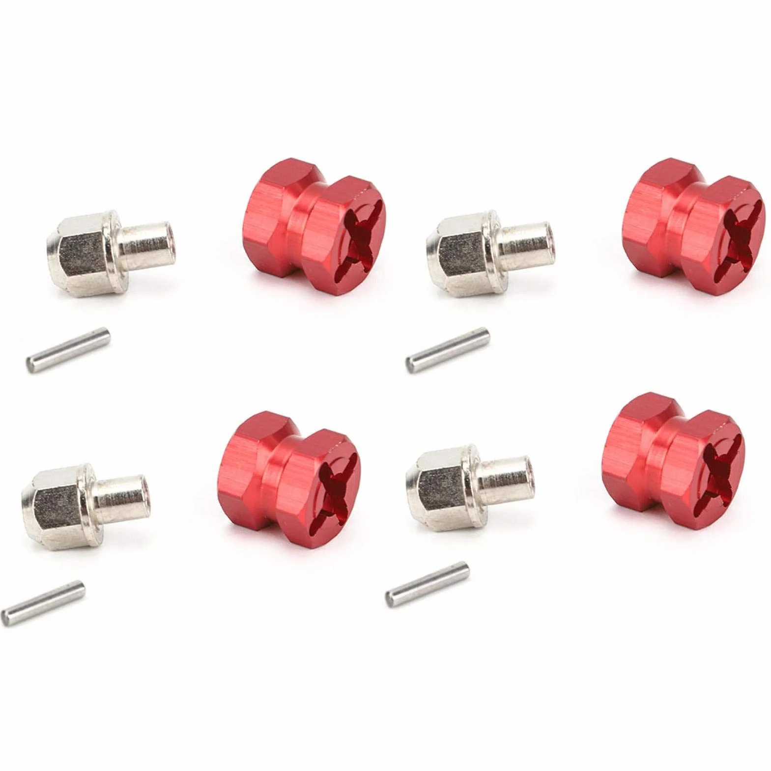 RC Hub Adapter, 12mm RC Hub Hex Adapter, Hex Wheel Hub Rc Car Part Metalowy Adapter do Traxxas Hsp Remote Control Crawler Remote Control Car(Length 12mm)