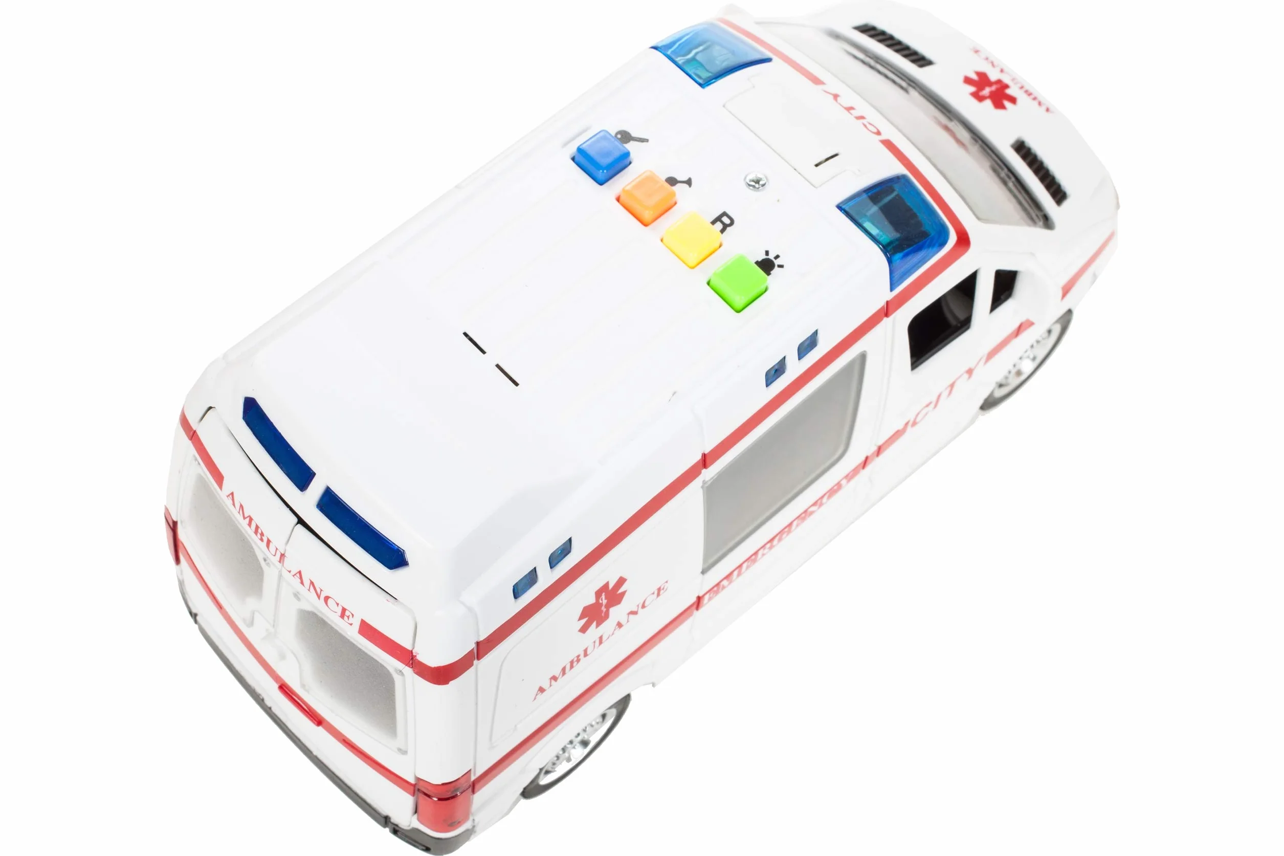 MalPlay 5901924207979 Ambulans Z Dźwiękiem 1:16 , Karetka ,wielokolorowy