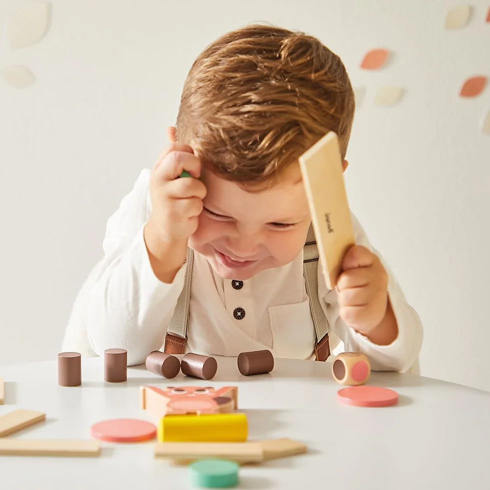 JANOD - Pudełko z zabawkami dla dzieci - Od 36 miesięcy - Zabawki stymulacyjne z puzzlami i zajęciami podręcznymi dla dzieci - Rozwój psychomotoryczny i aktywność - Zabawka dla dzieci od 3 lat -