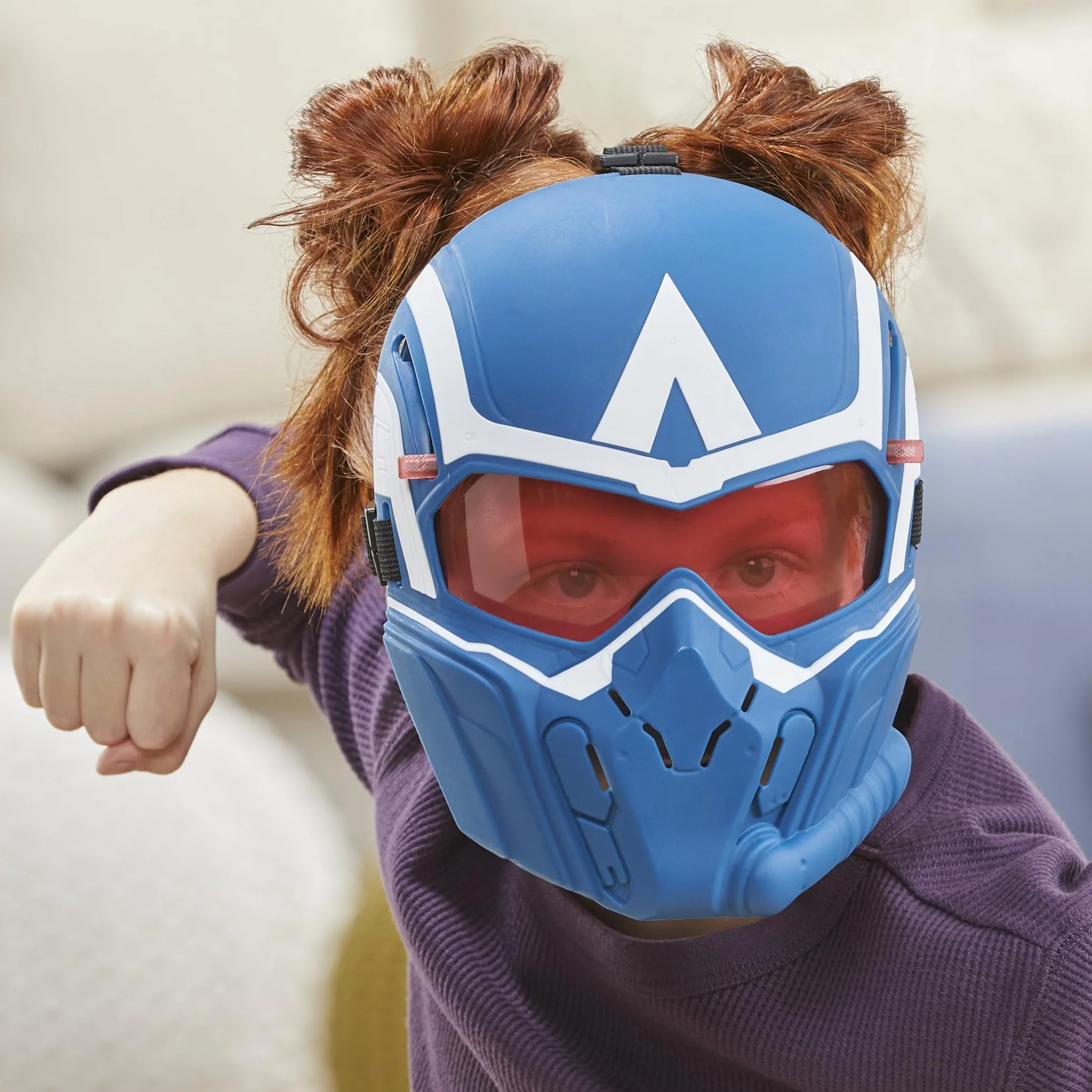 Maska do latania z filmu wytwórni Marvela Captain America Brave New World, zabawka do odgrywania ról