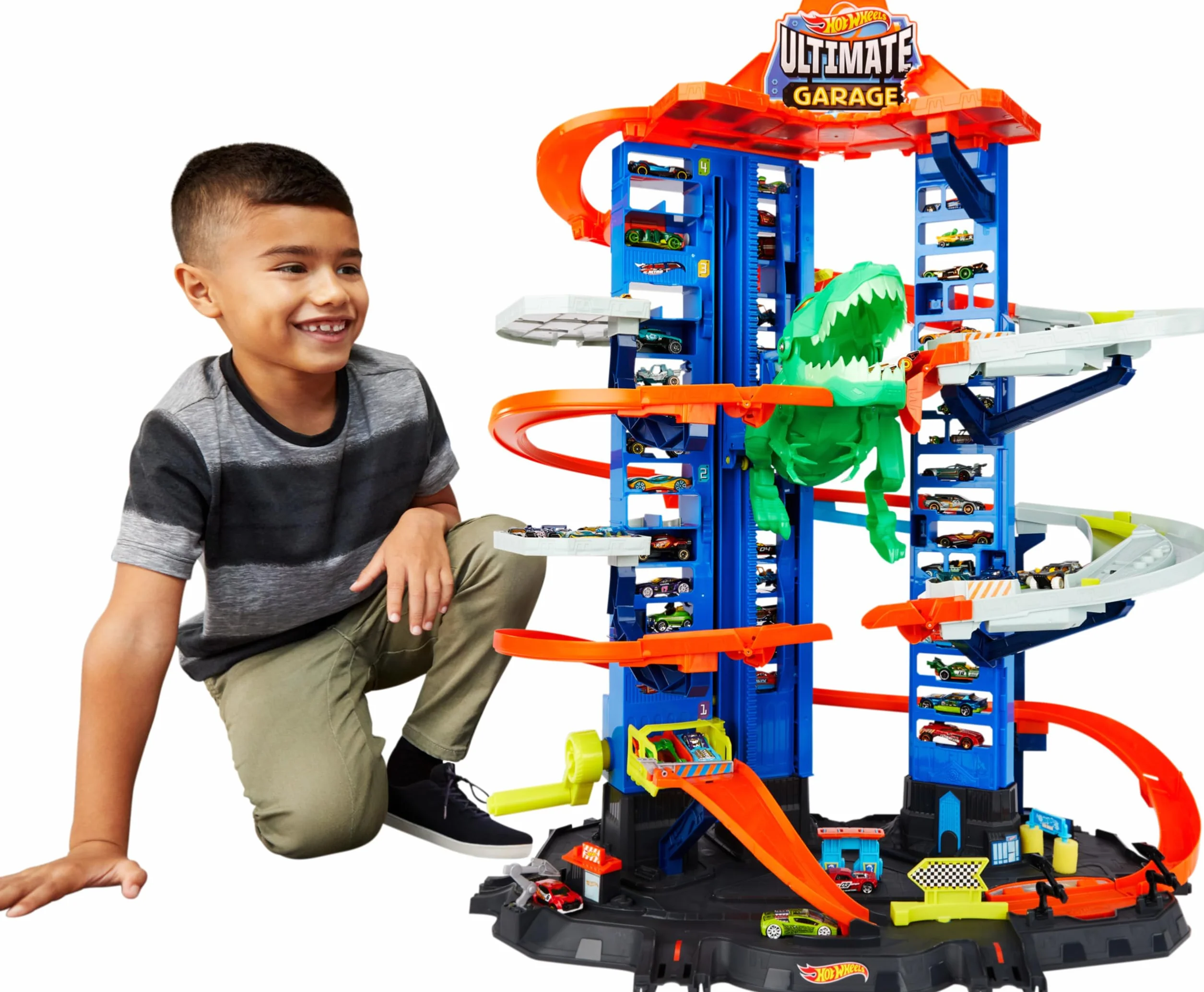 Hot Wheels Hw Ultimate Garage City Robo Beasts Zestaw do Zabawy, Wielokolorowy, Od 5 lat
